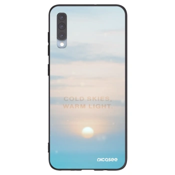 Picasee Μαύρη θήκη σιλικόνης για Samsung Galaxy A70 A705F - COLD SKIES
