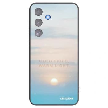 Picasee Μαύρη θήκη σιλικόνης για Samsung Galaxy S25 FE 5G - COLD SKIES