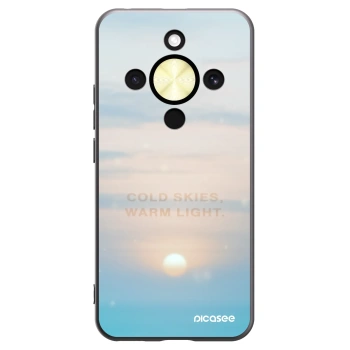 Picasee Μαύρη θήκη σιλικόνης για Honor Magic8 Lite 5G - COLD SKIES