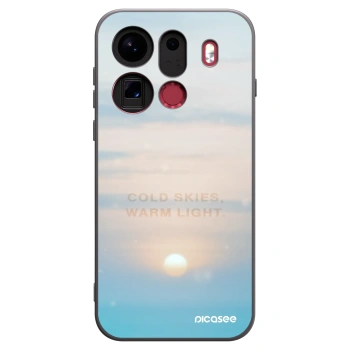 Picasee Μαύρη θήκη σιλικόνης για OPPO Find X9 Pro - COLD SKIES
