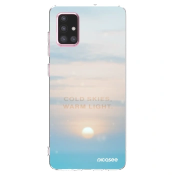 Picasee διαφανής θήκη σιλικόνης Samsung Galaxy A71 A715F - COLD SKIES