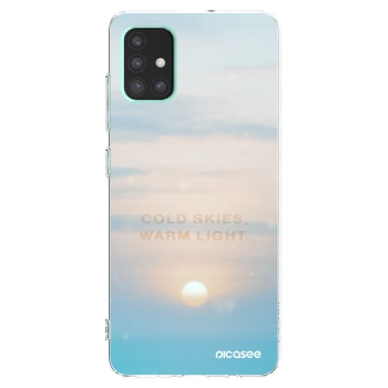 Picasee διαφανής θήκη σιλικόνης Samsung Galaxy A51 A515F - COLD SKIES