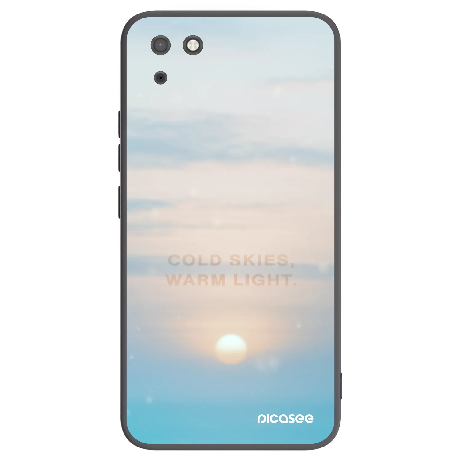 Picasee Μαύρη θήκη σιλικόνης για Huawei Y5P - COLD SKIES