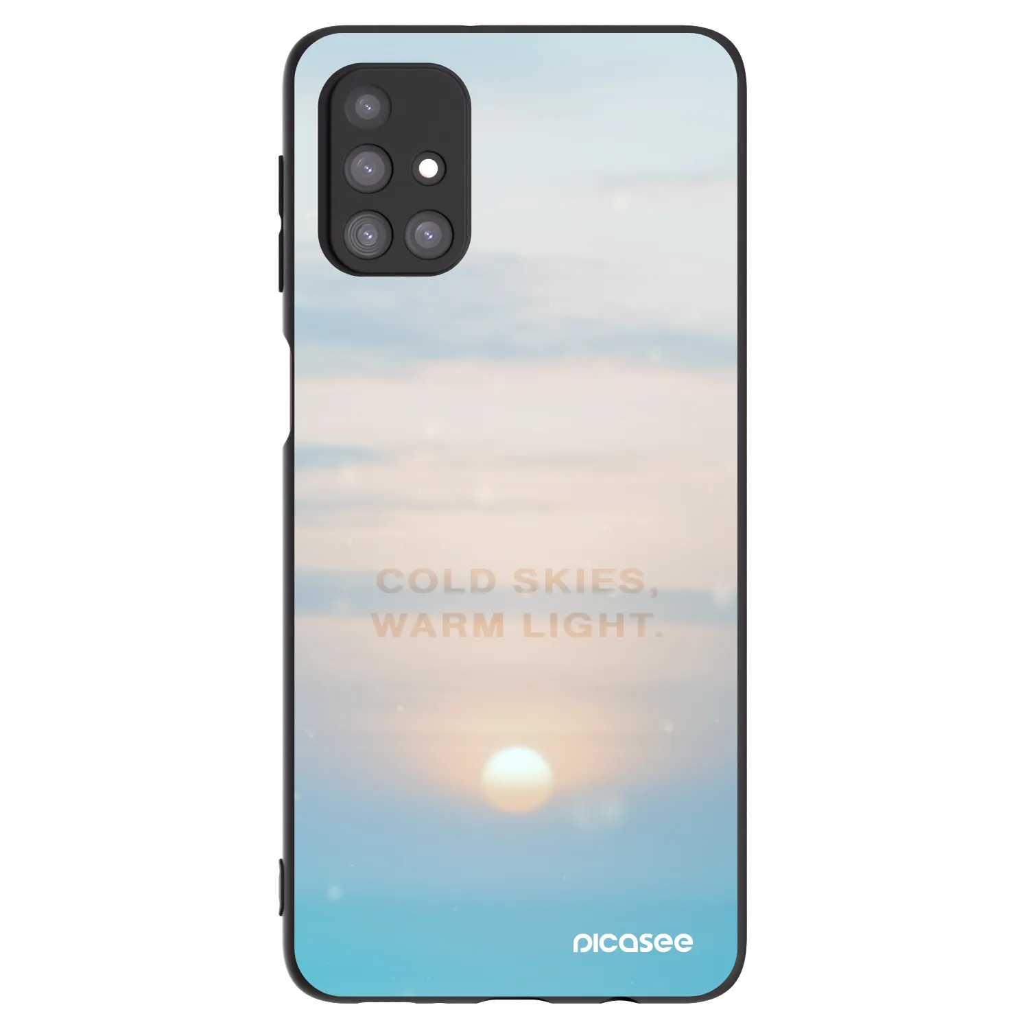 Picasee Μαύρη θήκη σιλικόνης για Samsung Galaxy M31s - COLD SKIES