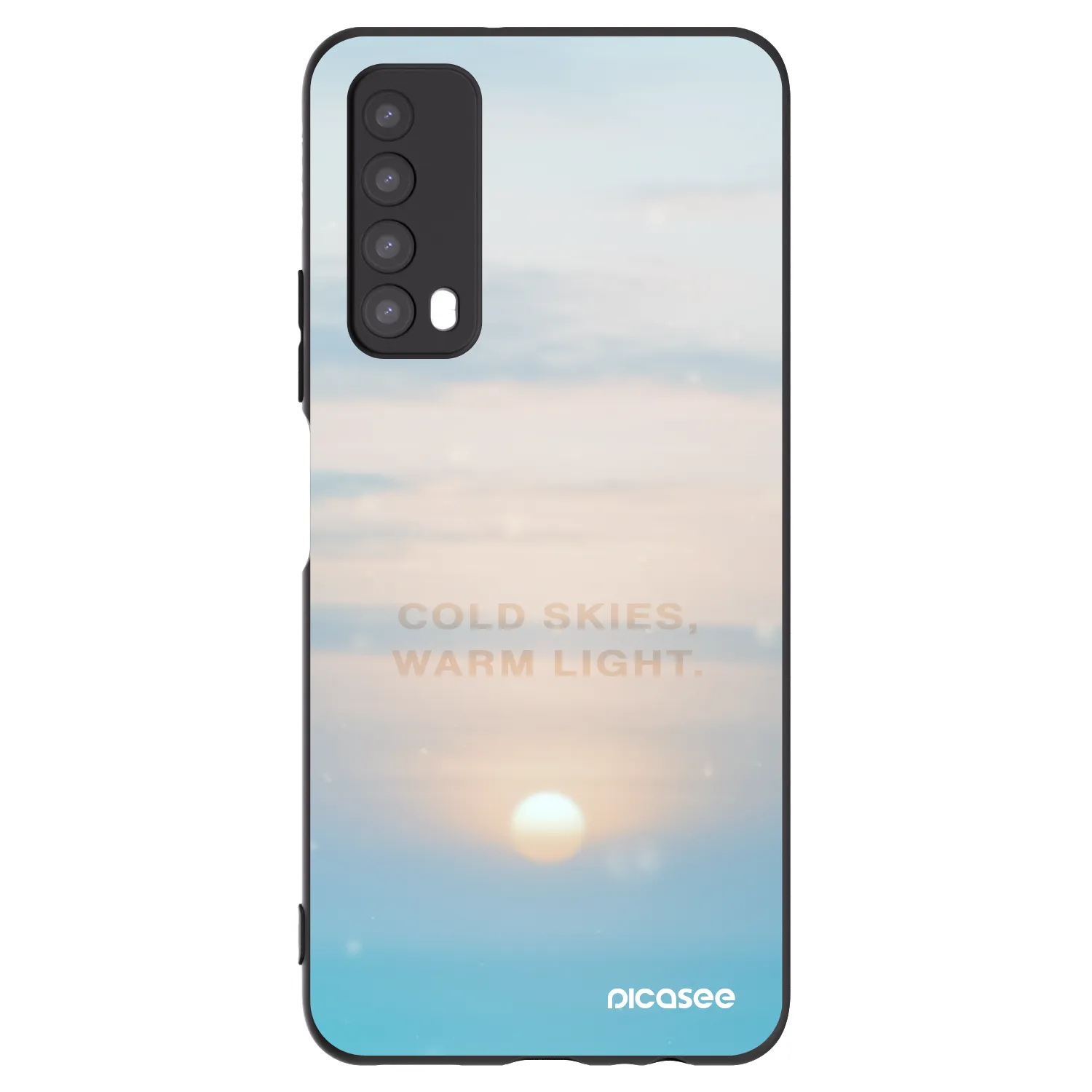 Picasee Μαύρη θήκη σιλικόνης για Huawei P Smart 2021 - COLD SKIES