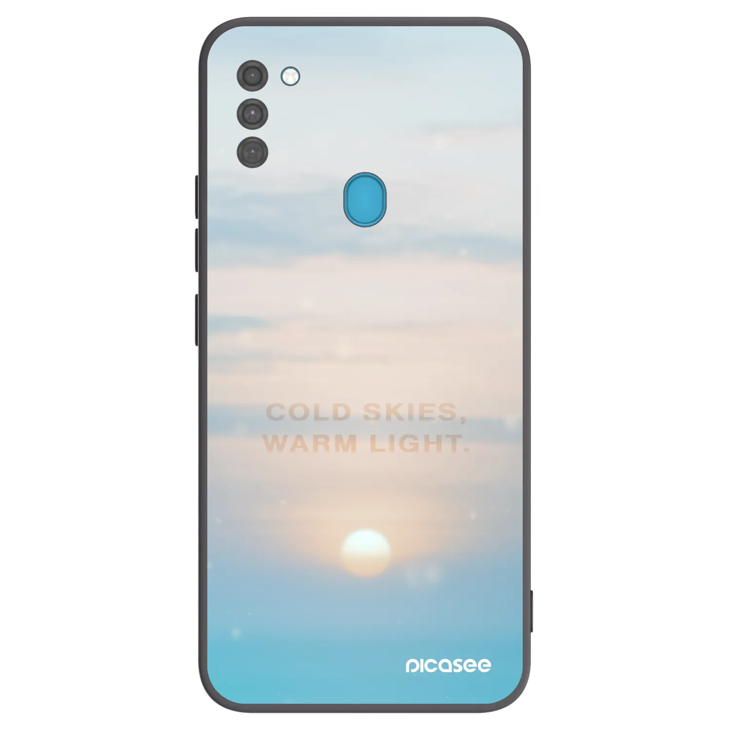 Picasee Μαύρη θήκη σιλικόνης για Samsung Galaxy M11 - COLD SKIES