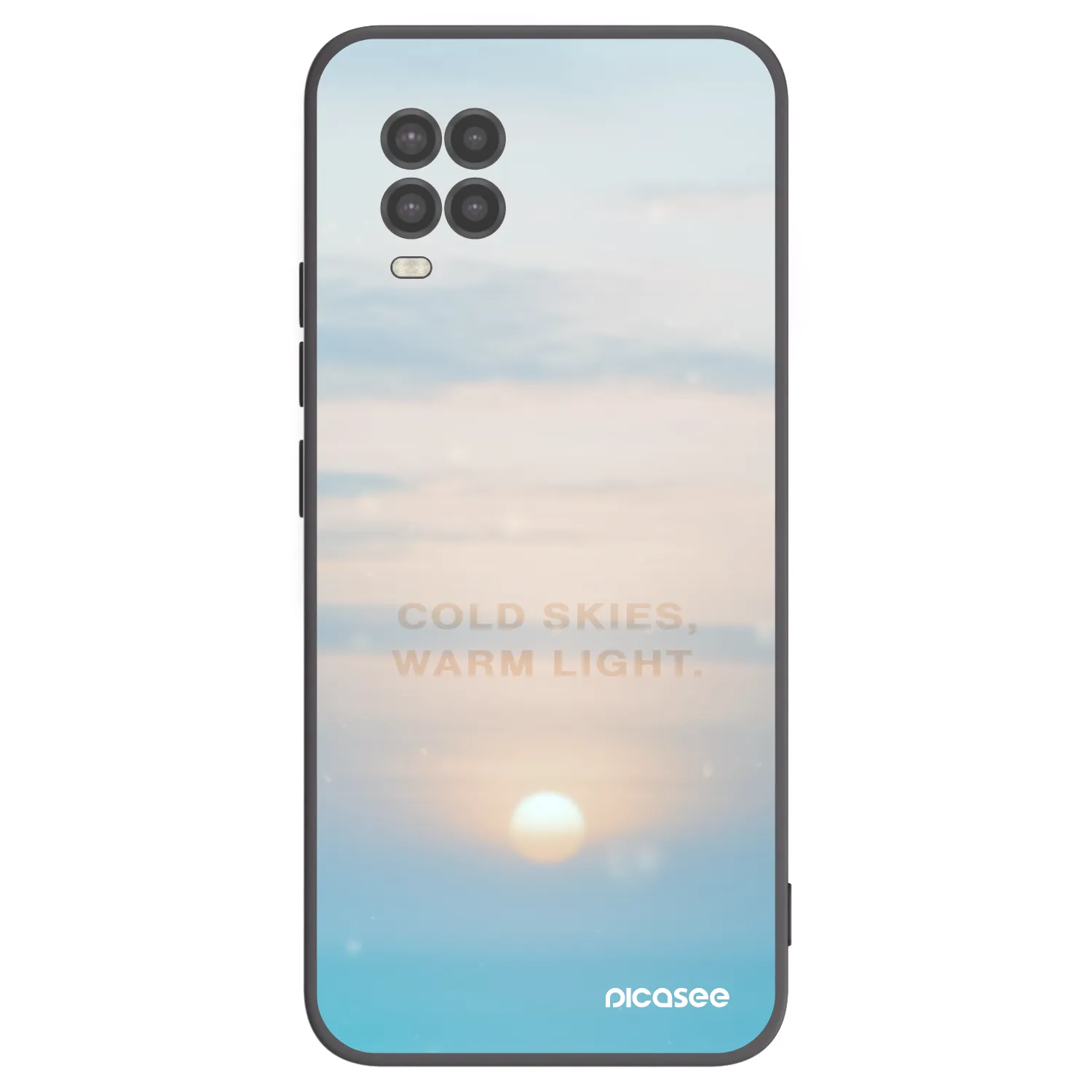 Picasee Μαύρη θήκη σιλικόνης για Xiaomi Mi 10 Lite - COLD SKIES