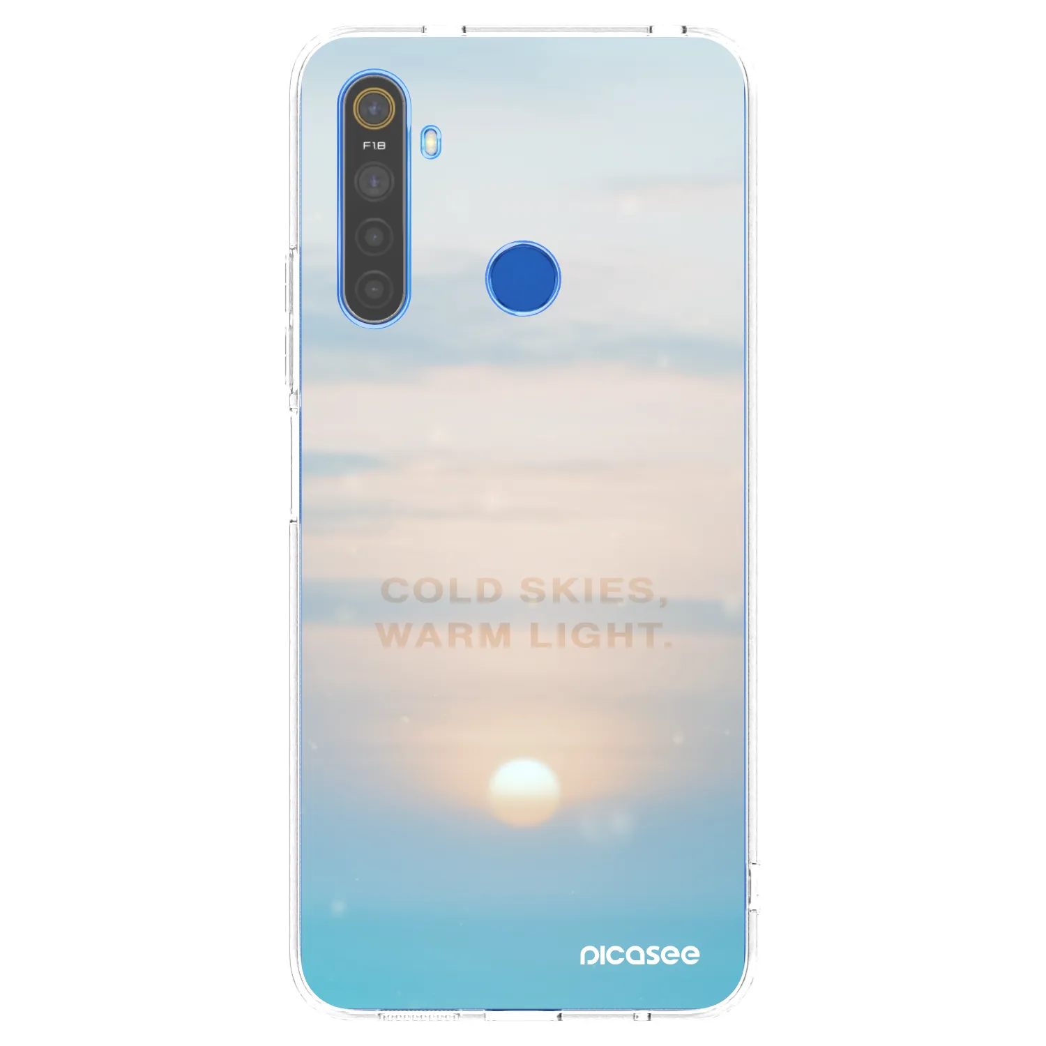 Picasee διαφανής θήκη σιλικόνης Realme 5 - COLD SKIES