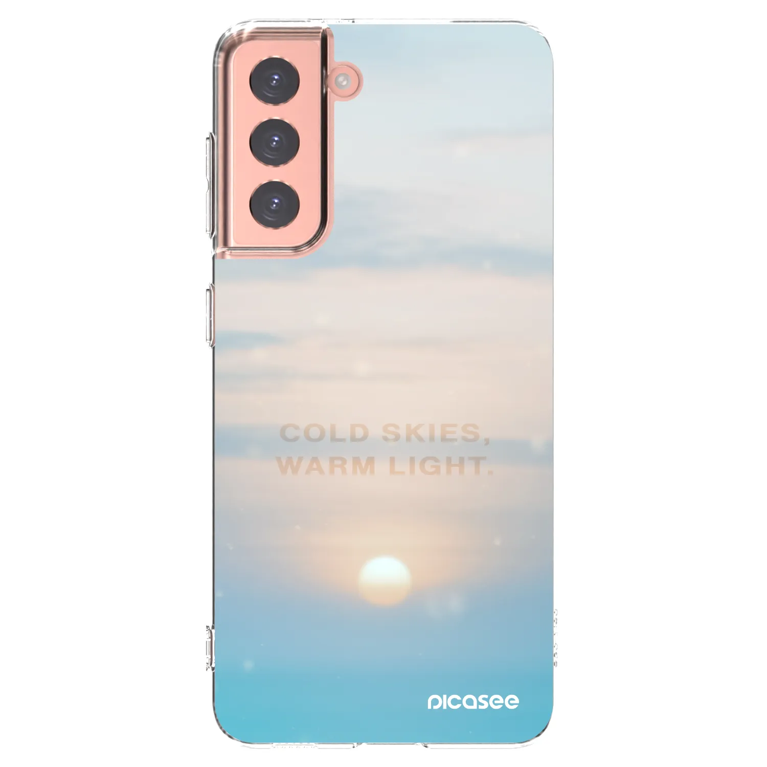 Picasee διαφανής θήκη σιλικόνης Samsung Galaxy S21 5G G991B - COLD SKIES
