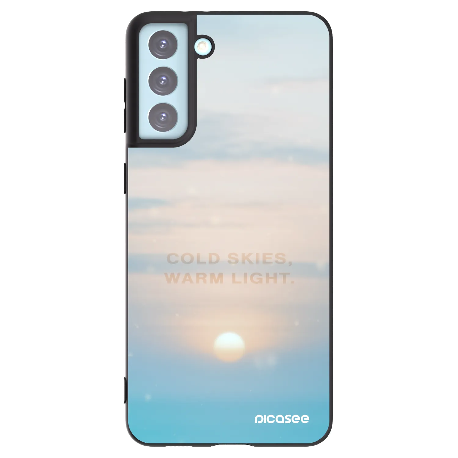 Picasee Μαύρη θήκη σιλικόνης για Samsung Galaxy S21+ 5G G996F - COLD SKIES