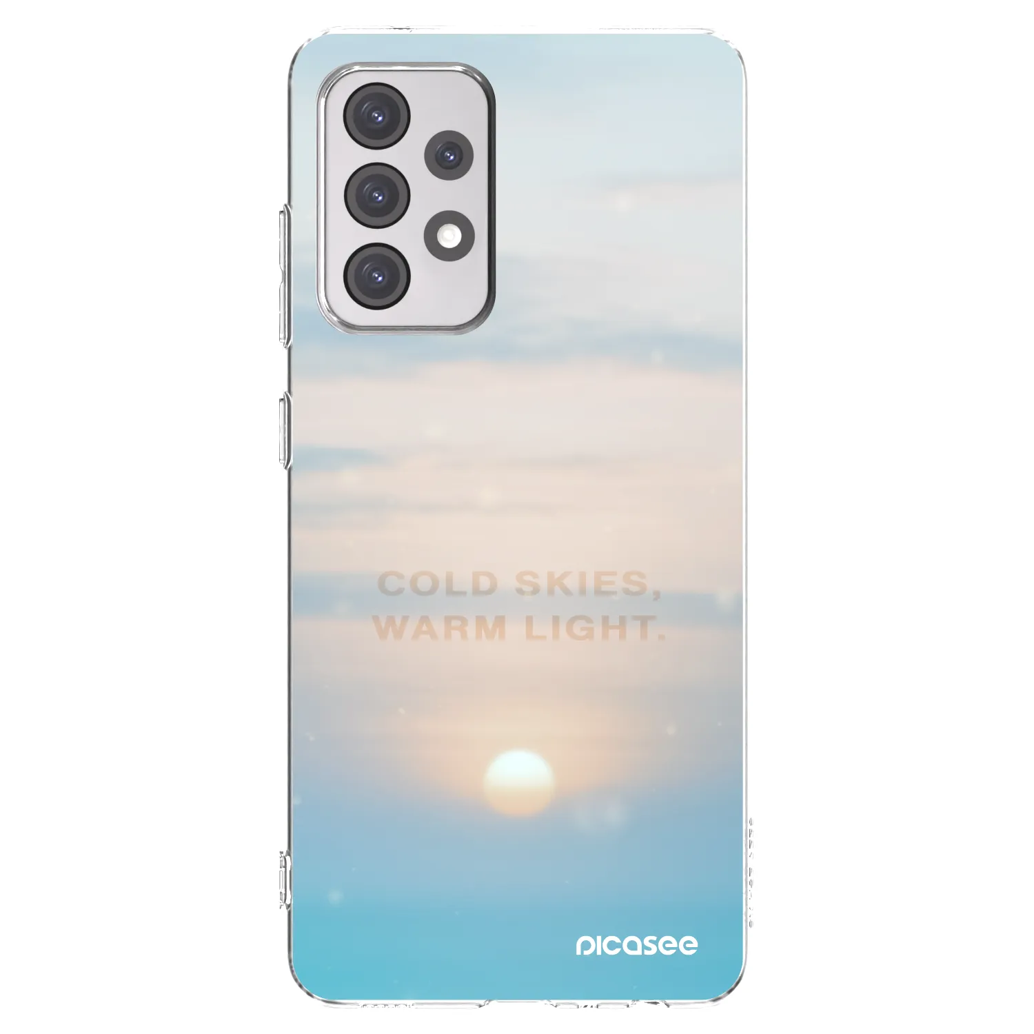 Picasee διαφανής θήκη σιλικόνης Samsung Galaxy A52 5G A525F - COLD SKIES