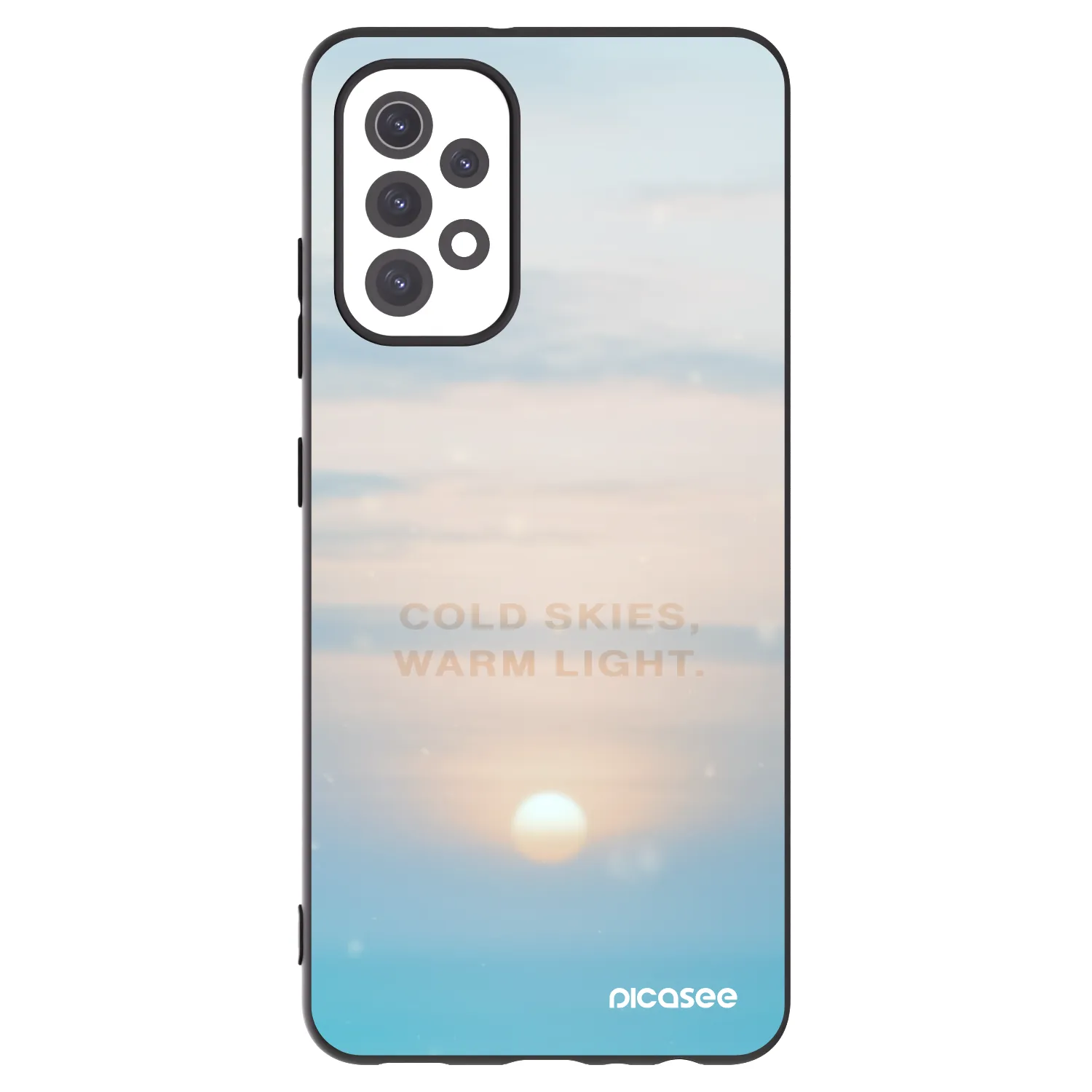Picasee Μαύρη θήκη σιλικόνης για Samsung Galaxy A32 5G A326B - COLD SKIES
