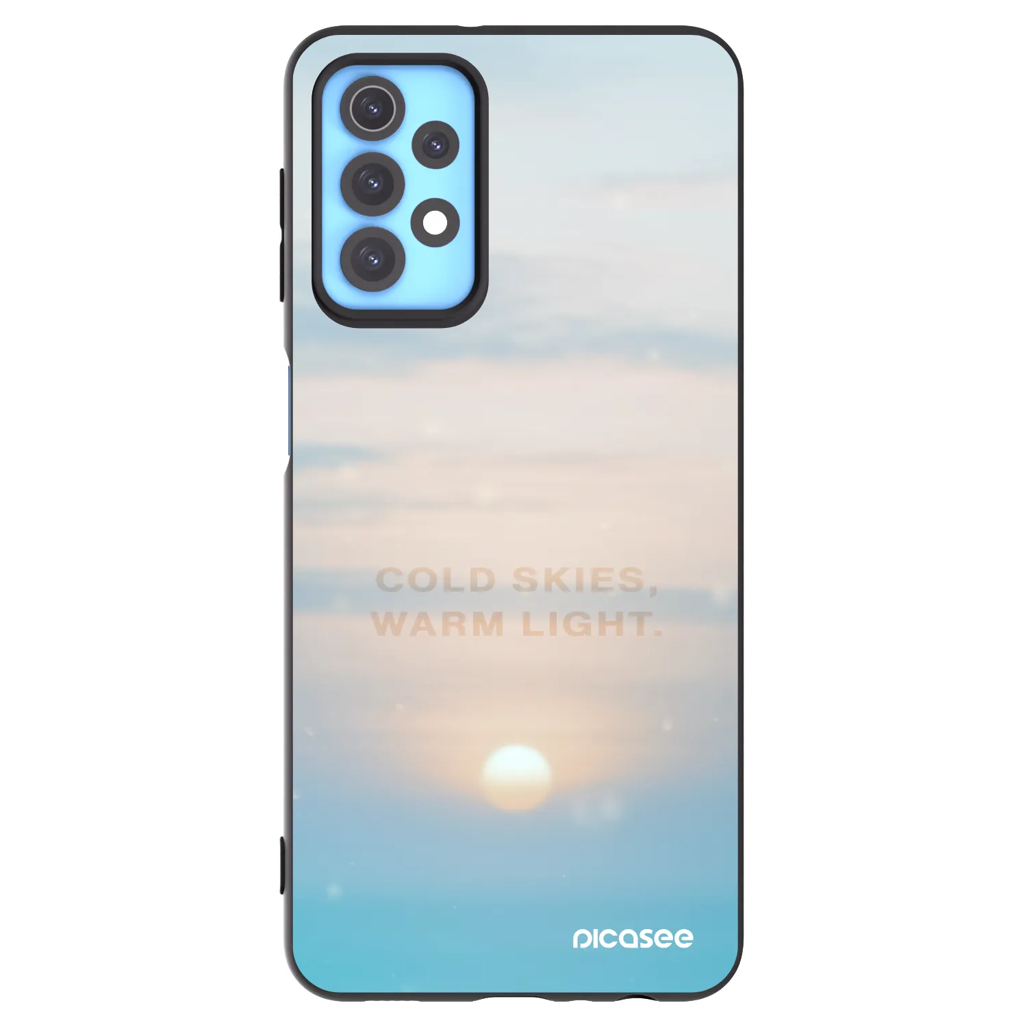 Picasee Μαύρη θήκη σιλικόνης για Samsung Galaxy A32 4G SM-A325F - COLD SKIES