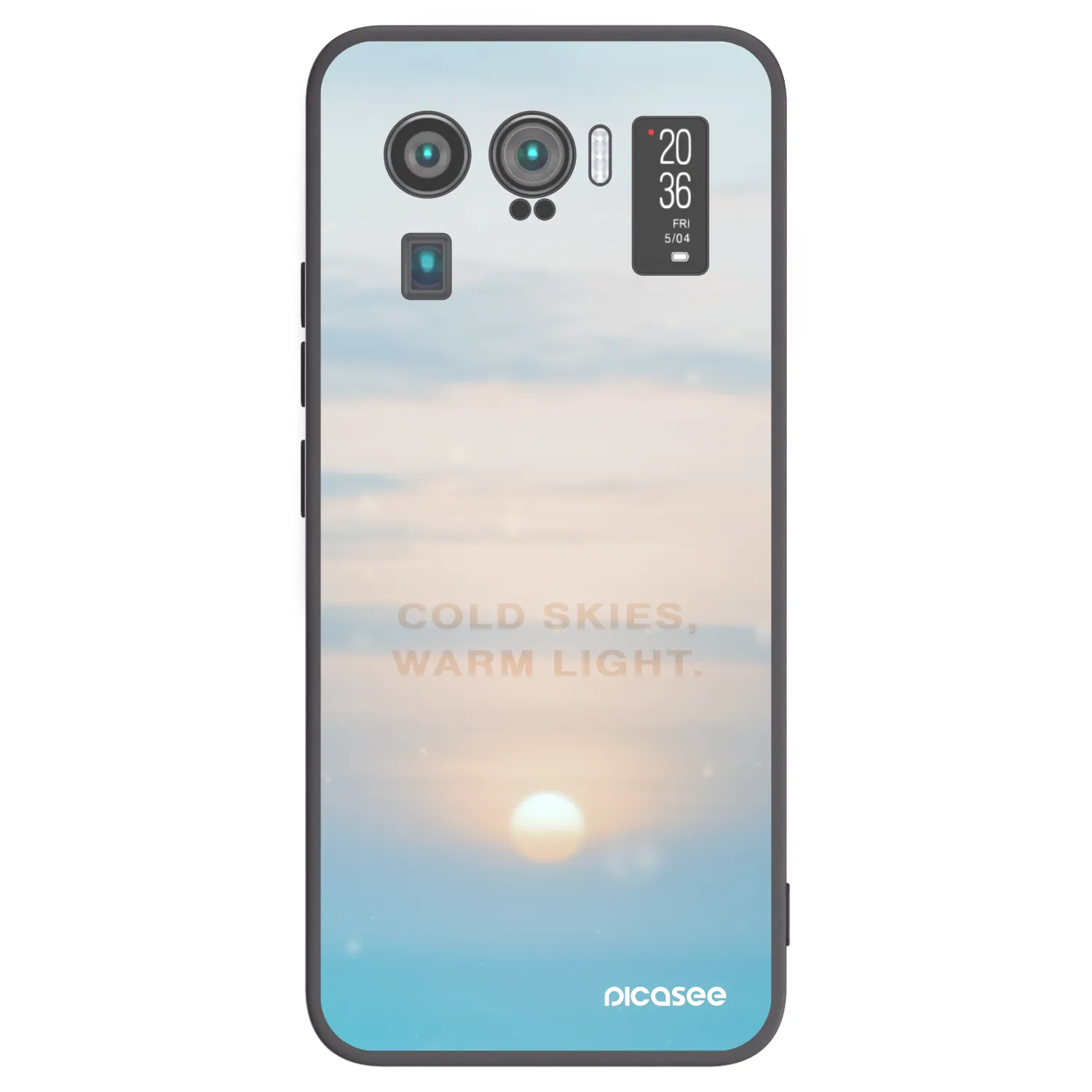 Picasee Μαύρη θήκη σιλικόνης για Xiaomi Mi 11 Ultra - COLD SKIES