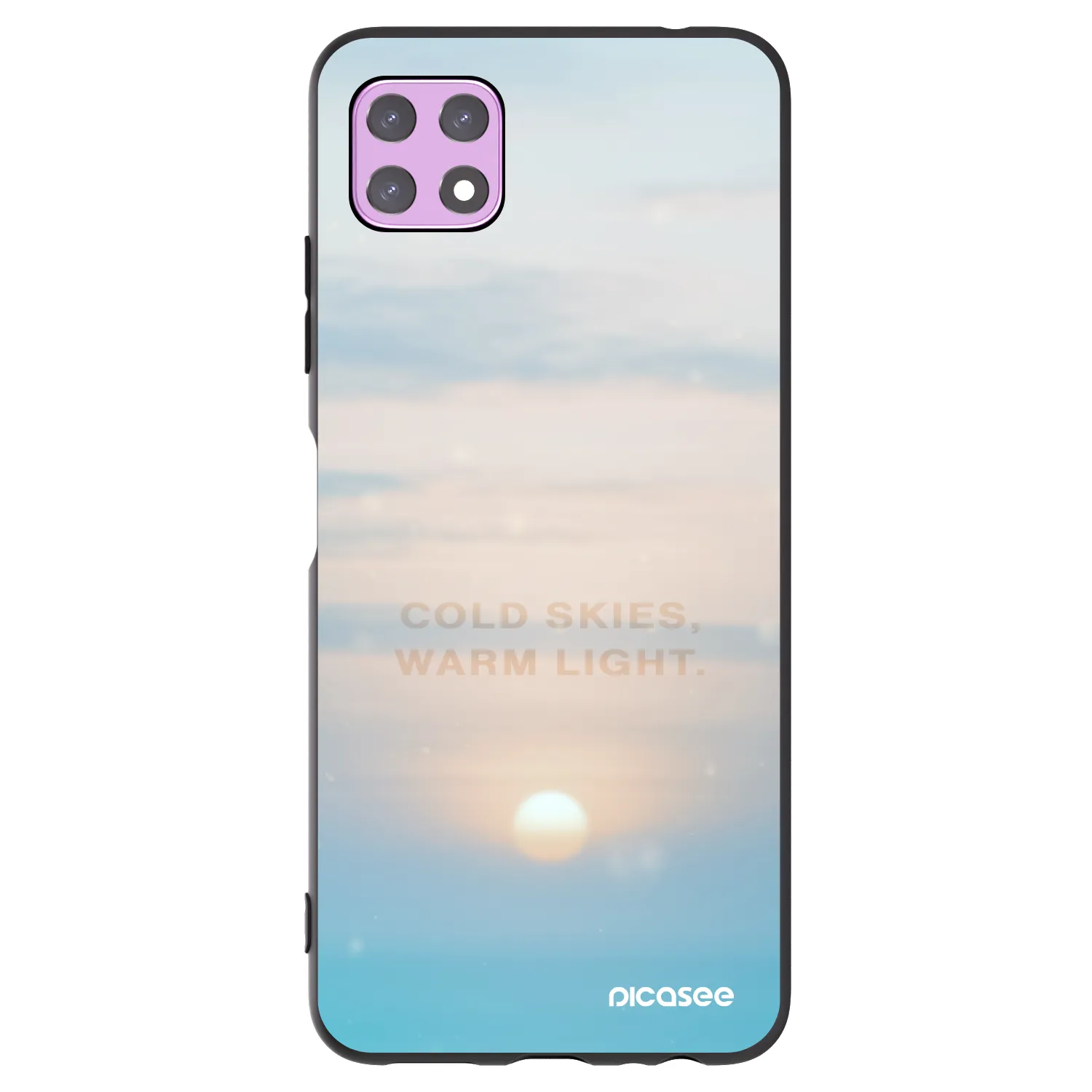 Picasee Μαύρη θήκη σιλικόνης για Samsung Galaxy A22 A226B 5G - COLD SKIES