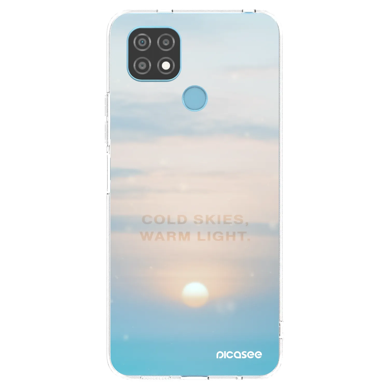 Picasee διαφανής θήκη σιλικόνης Realme C21 - COLD SKIES