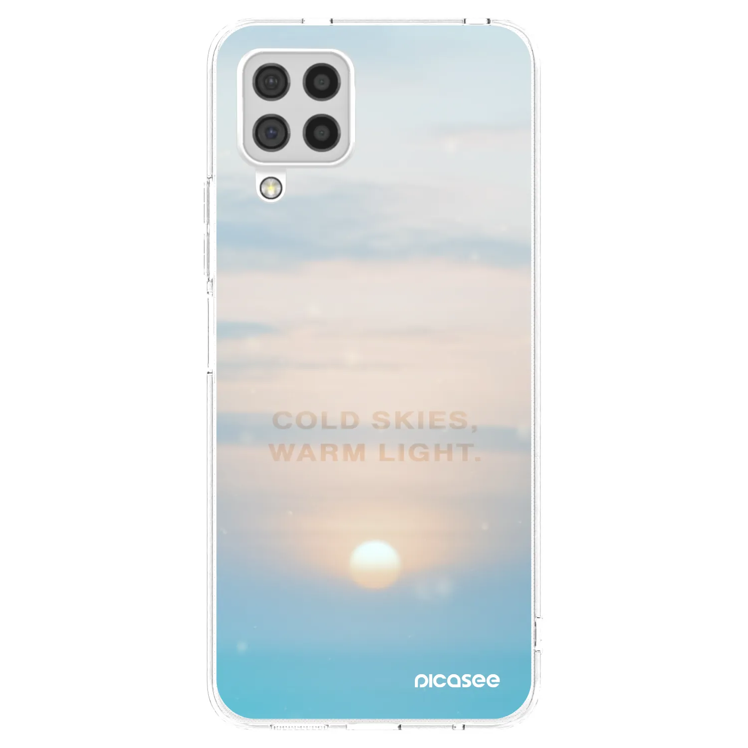 Picasee διαφανής θήκη σιλικόνης Samsung Galaxy A22 A225F 4G - COLD SKIES