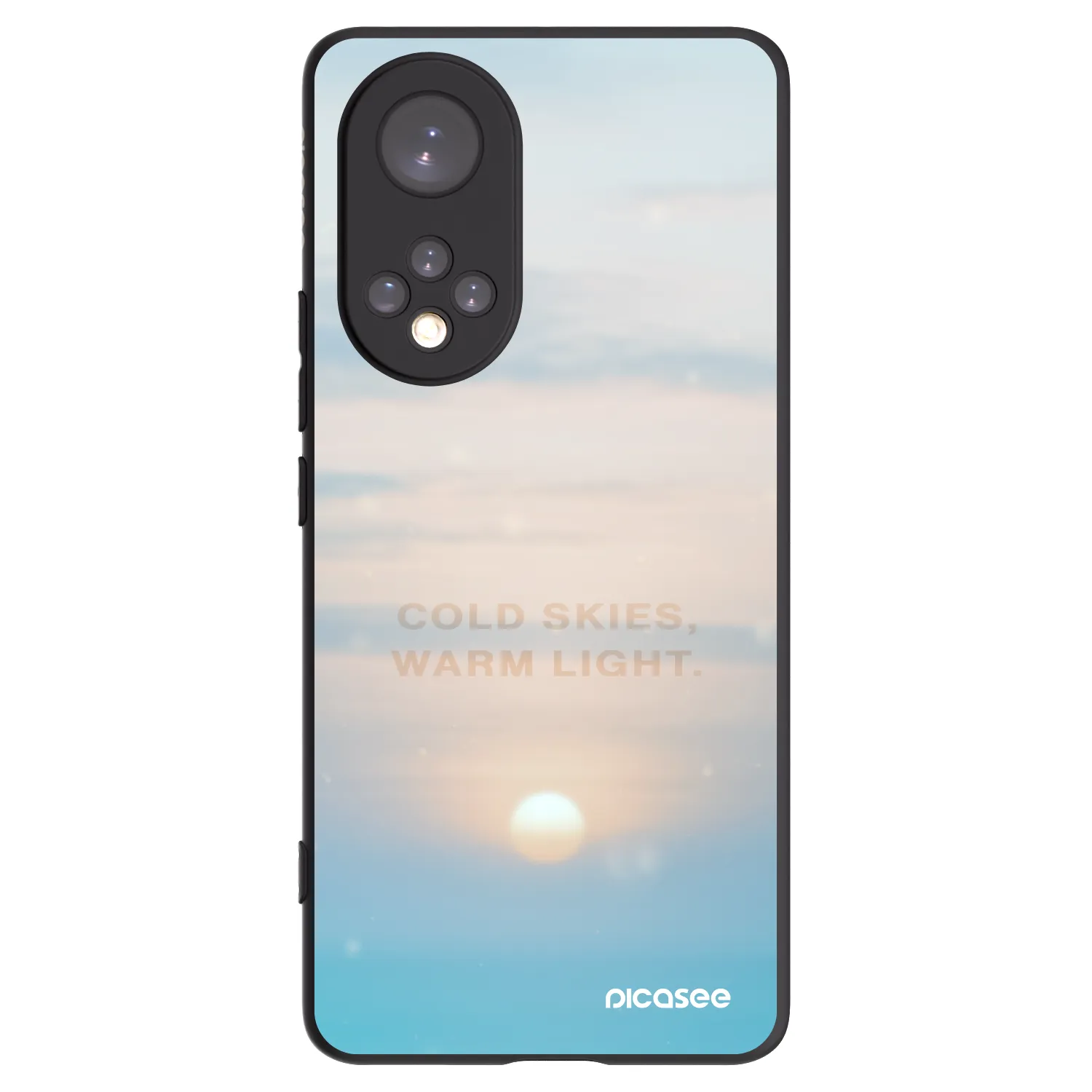 Picasee Μαύρη θήκη σιλικόνης για Honor 50 5G - COLD SKIES
