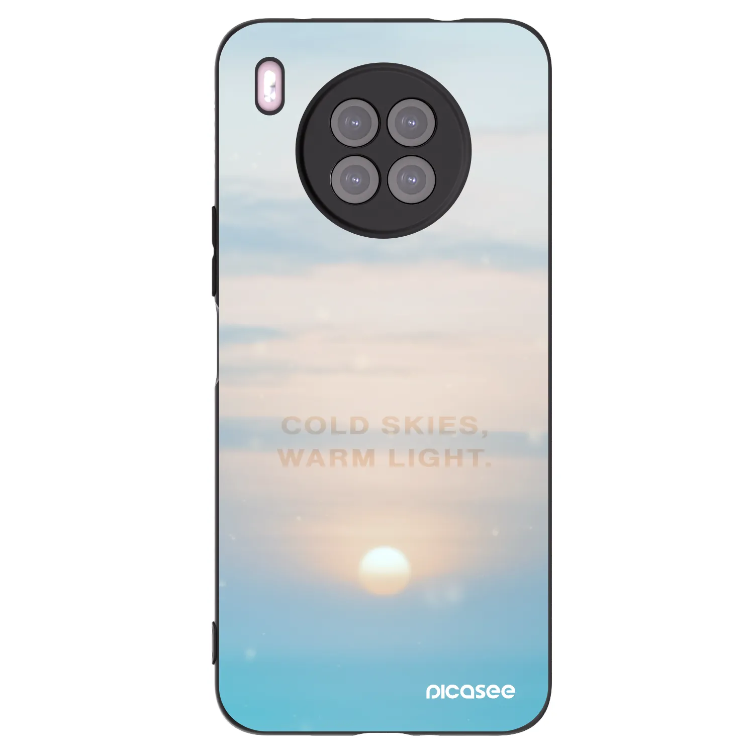Picasee Μαύρη θήκη σιλικόνης για Huawei Nova 8i - COLD SKIES