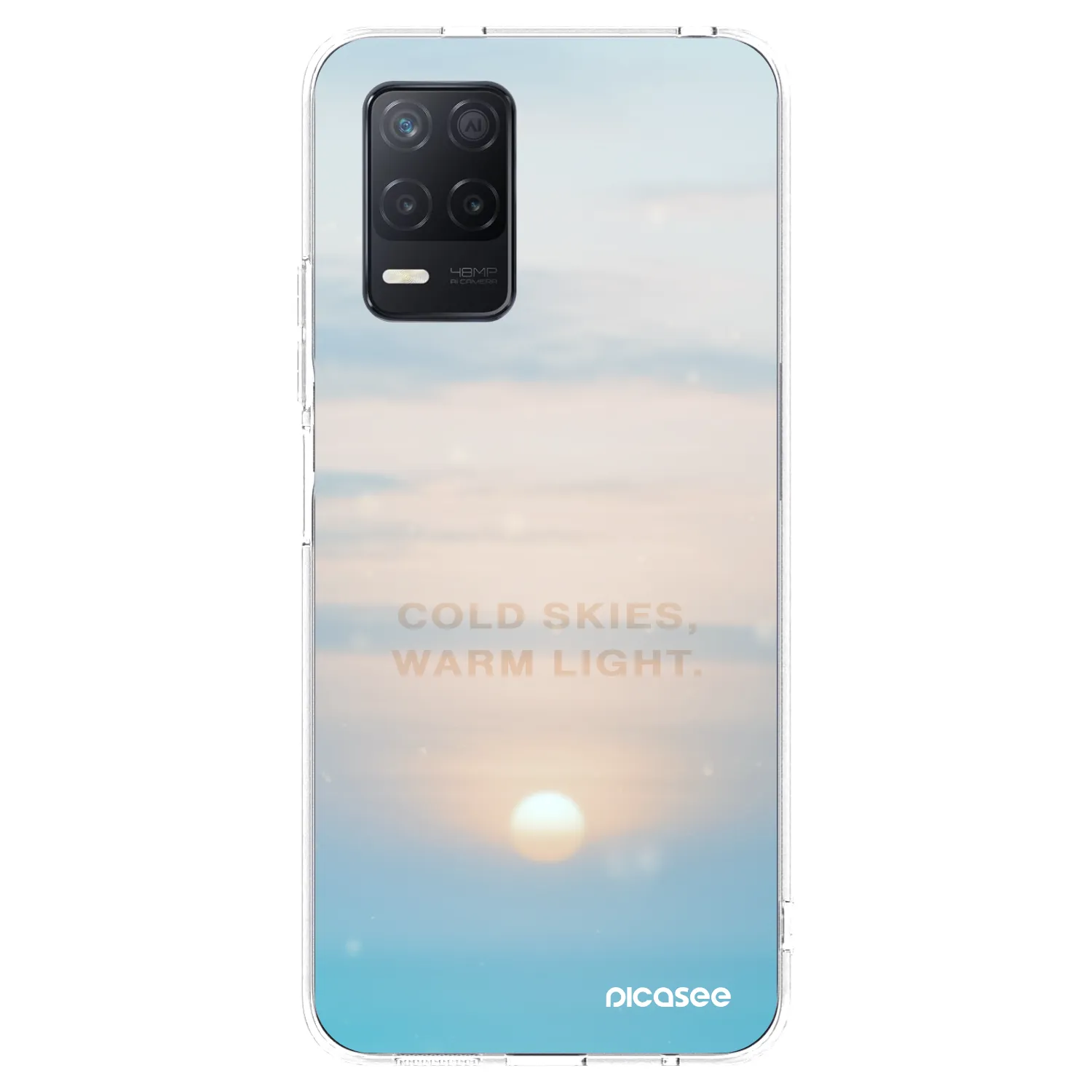 Picasee διαφανής θήκη σιλικόνης Realme 8 5G - COLD SKIES