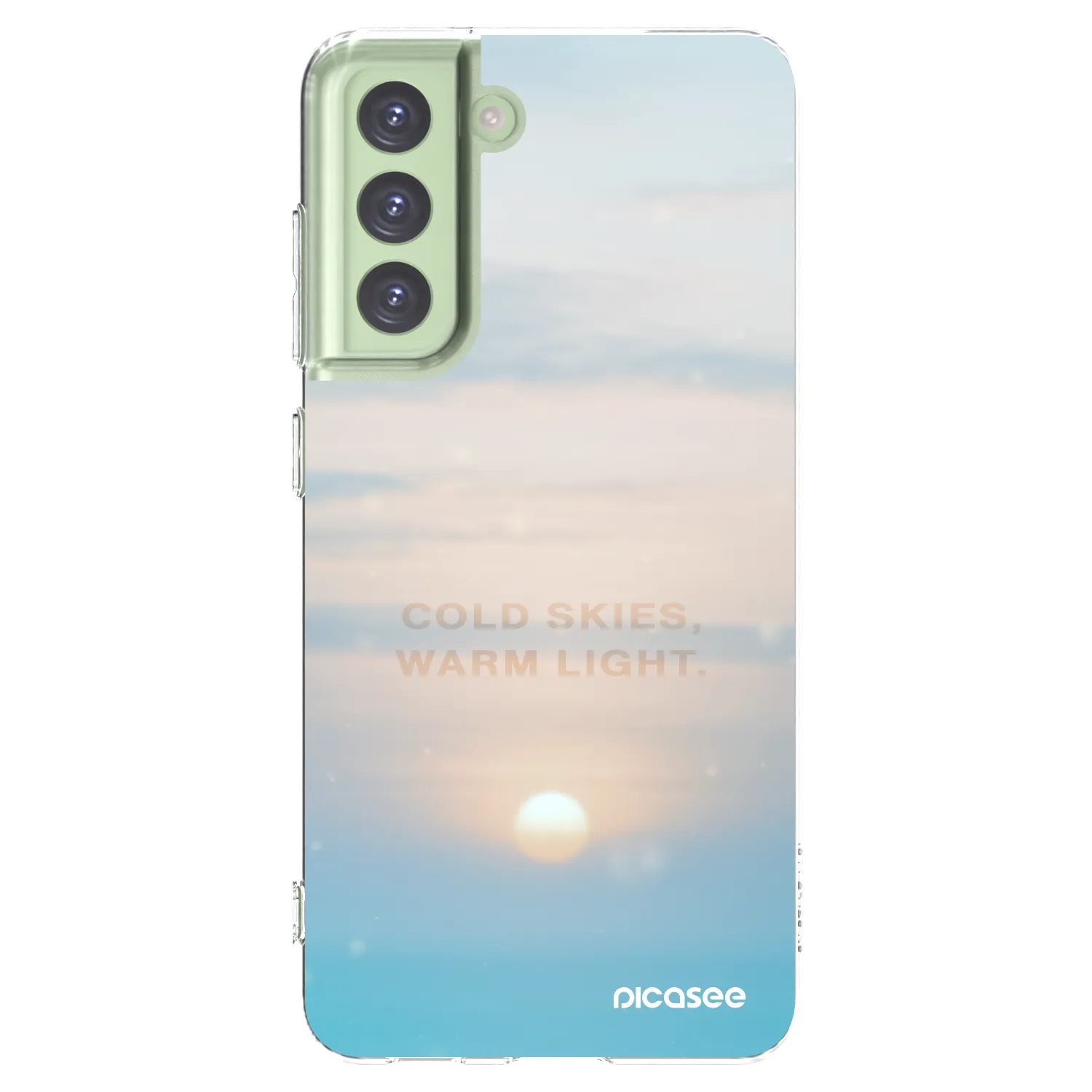 Picasee διαφανής θήκη σιλικόνης Samsung Galaxy S21 FE 5G - COLD SKIES