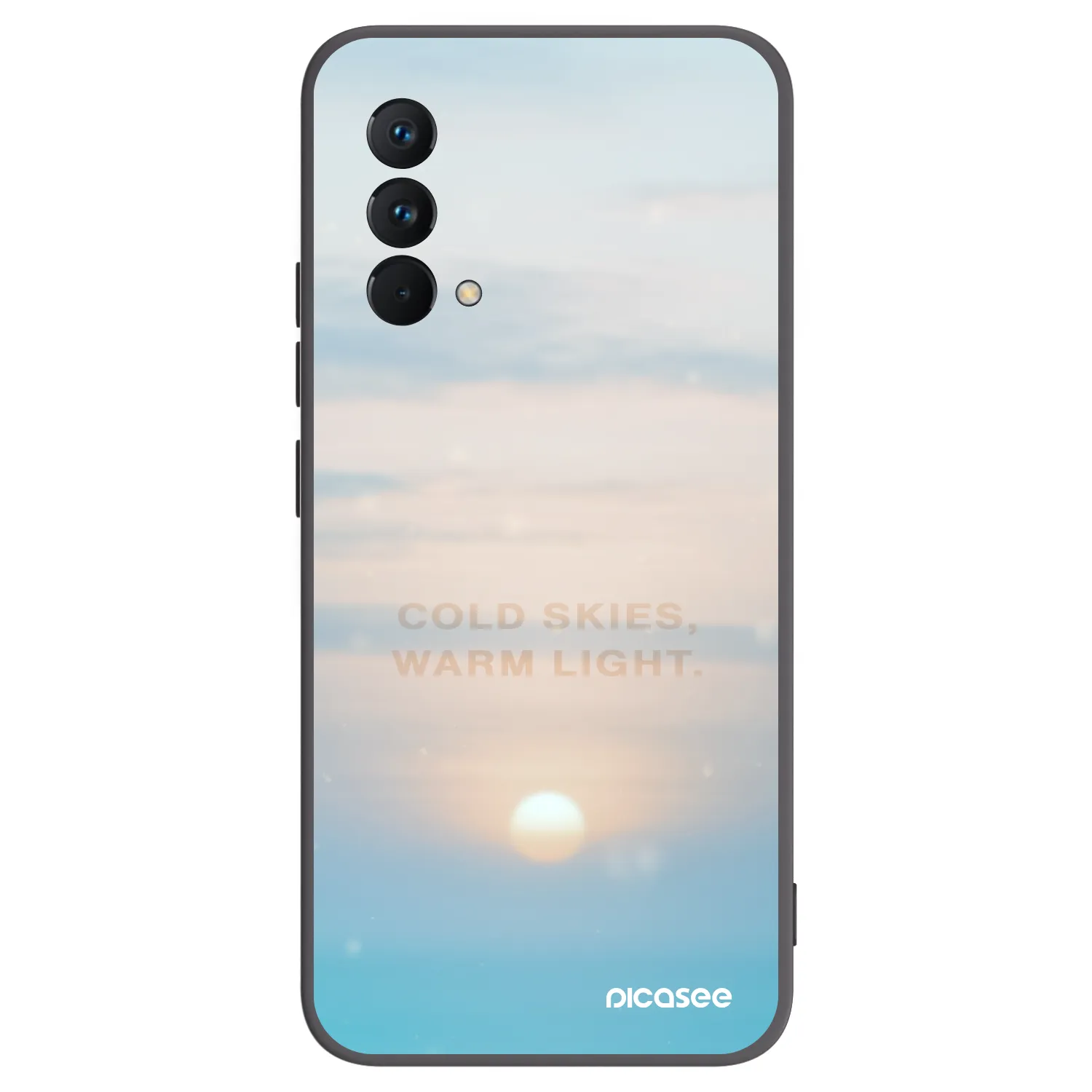 Picasee Μαύρη θήκη σιλικόνης για Realme GT Master Edition 5G - COLD SKIES