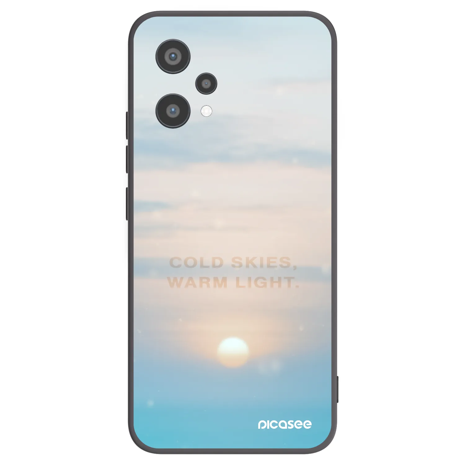 Picasee Μαύρη θήκη σιλικόνης για Realme 9 Pro 5G - COLD SKIES