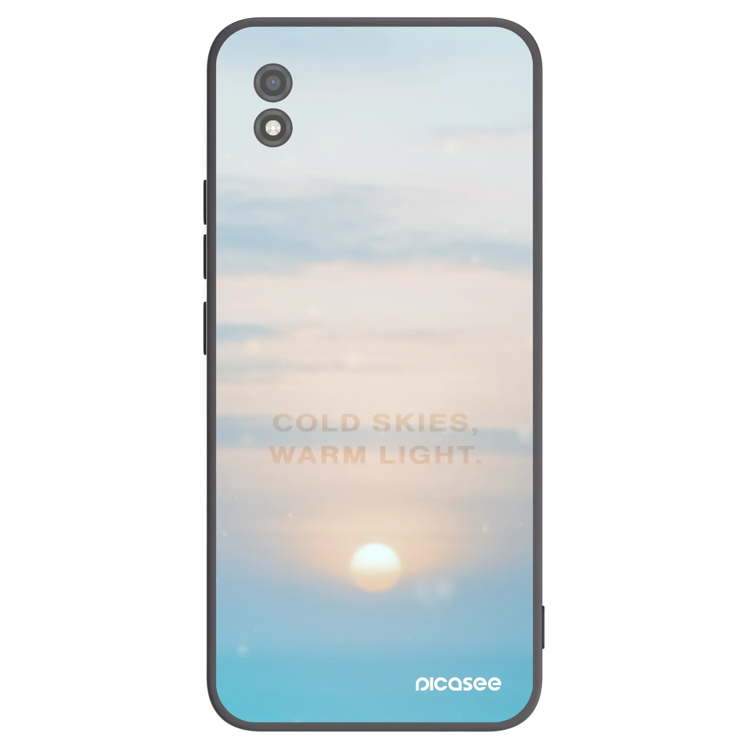 Picasee Μαύρη θήκη σιλικόνης για Realme C11 (2021) - COLD SKIES