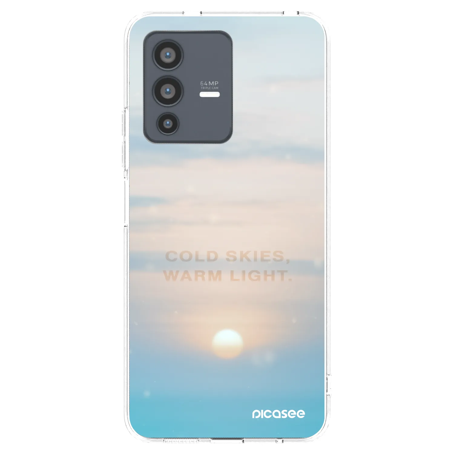 Picasee διαφανής θήκη σιλικόνης Vivo V23 5G - COLD SKIES