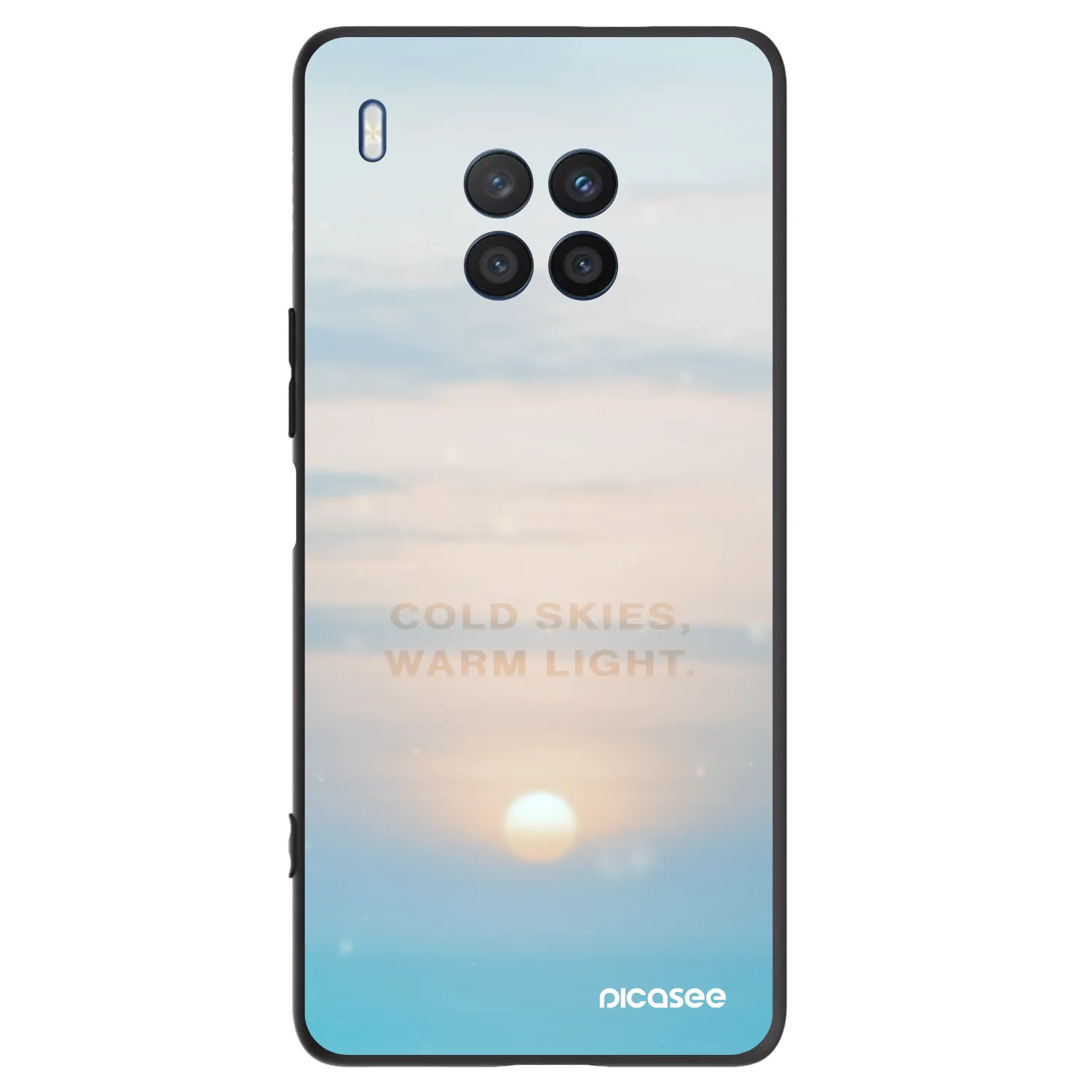 Picasee Μαύρη θήκη σιλικόνης για Honor 50 Lite - COLD SKIES