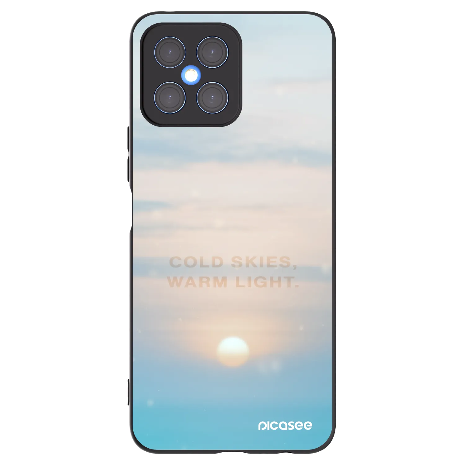 Picasee Μαύρη θήκη σιλικόνης για Honor X8 4G - COLD SKIES