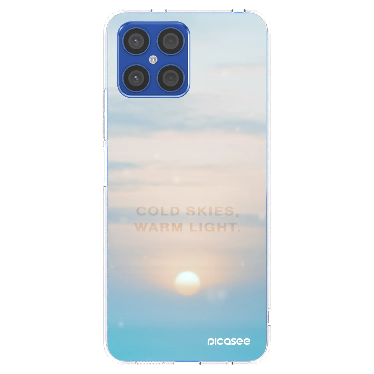 Picasee διαφανής θήκη σιλικόνης Honor X8 4G - COLD SKIES
