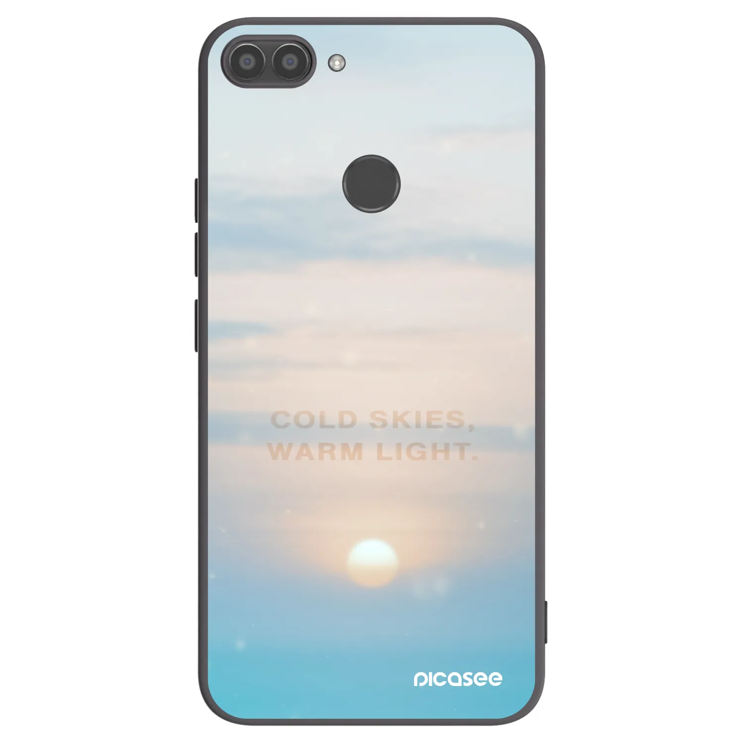 Picasee Μαύρη θήκη σιλικόνης για Huawei P Smart - COLD SKIES