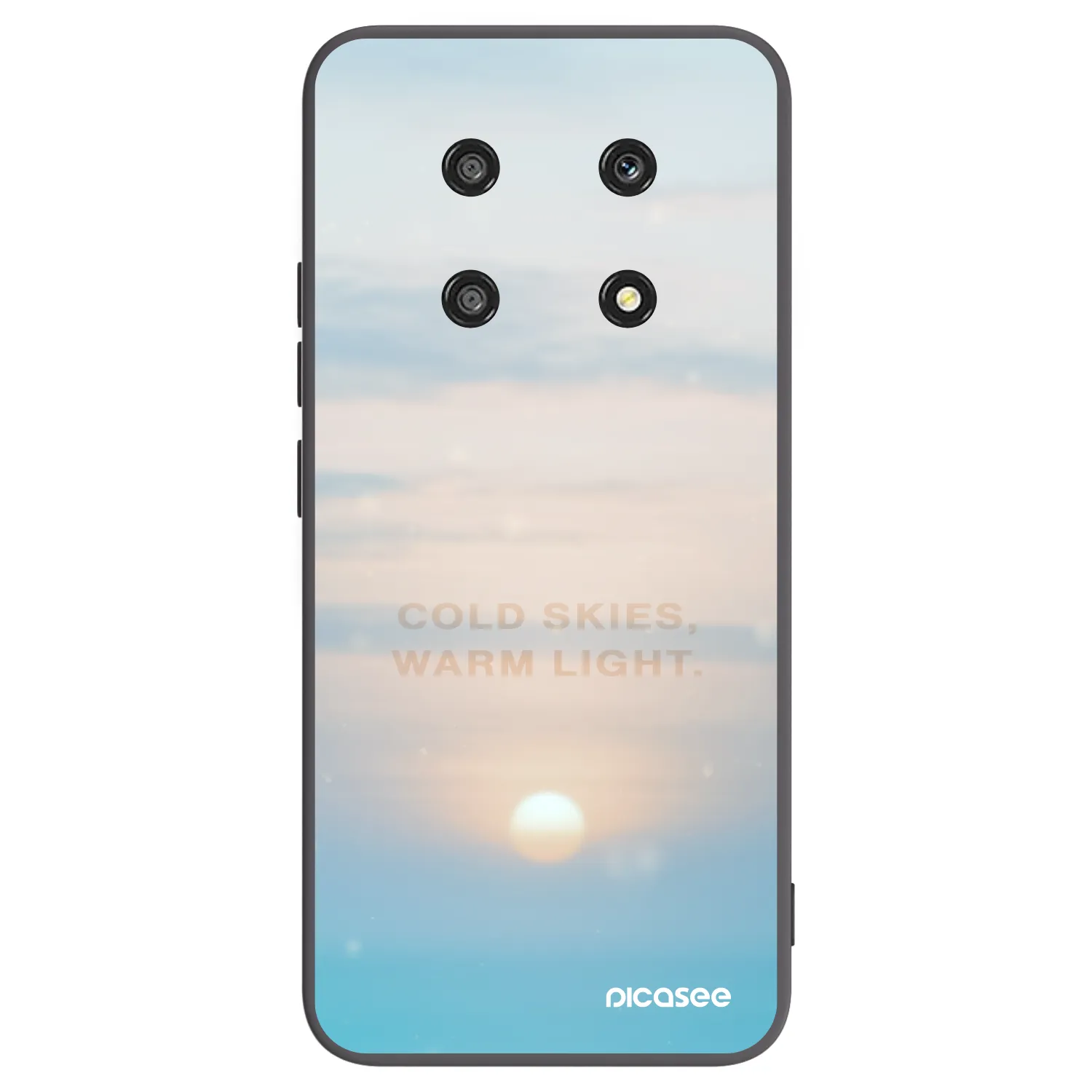 Picasee Μαύρη θήκη σιλικόνης για Honor Magic4 Lite 5G - COLD SKIES