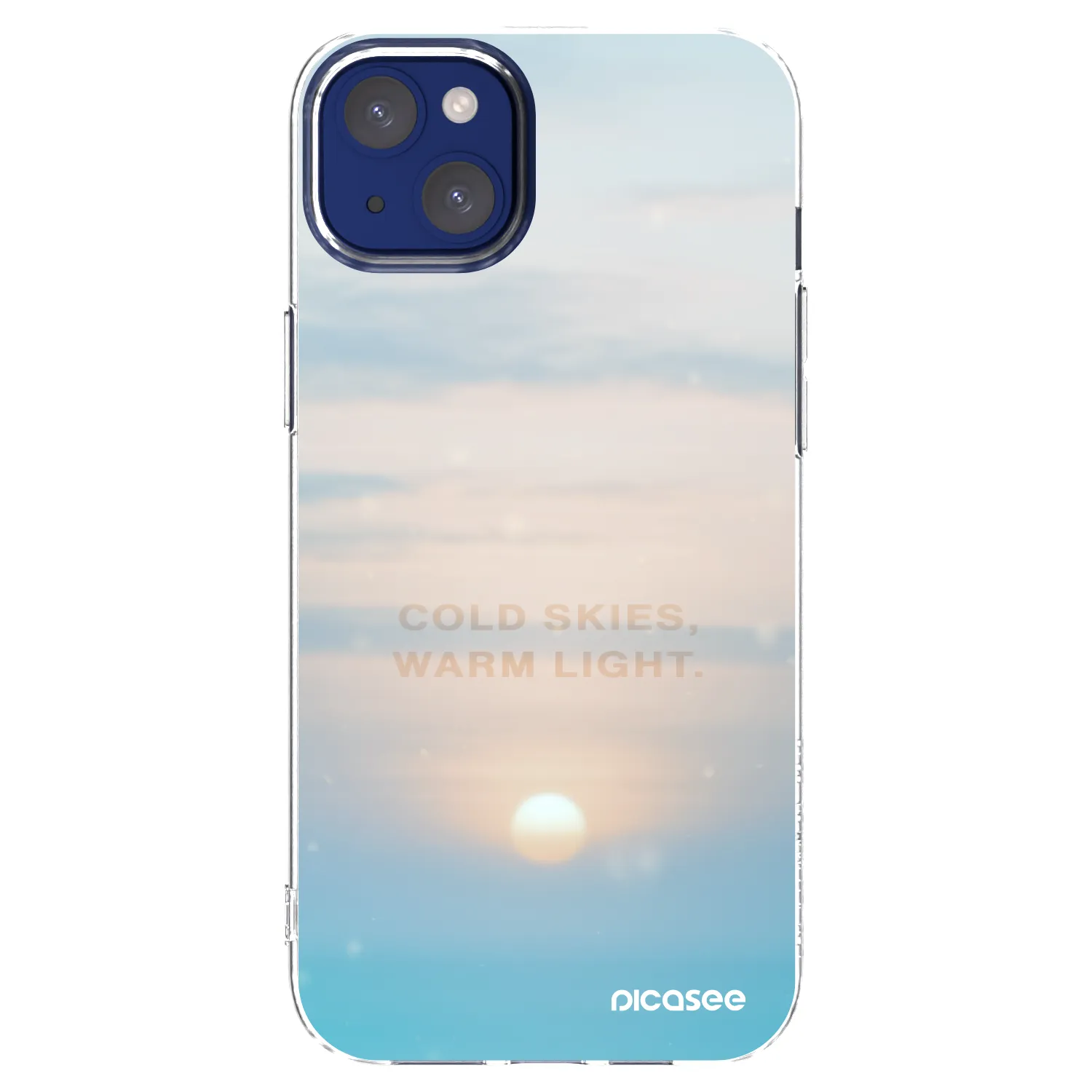 Picasee διαφανής θήκη σιλικόνης Apple iPhone 14 Plus - COLD SKIES
