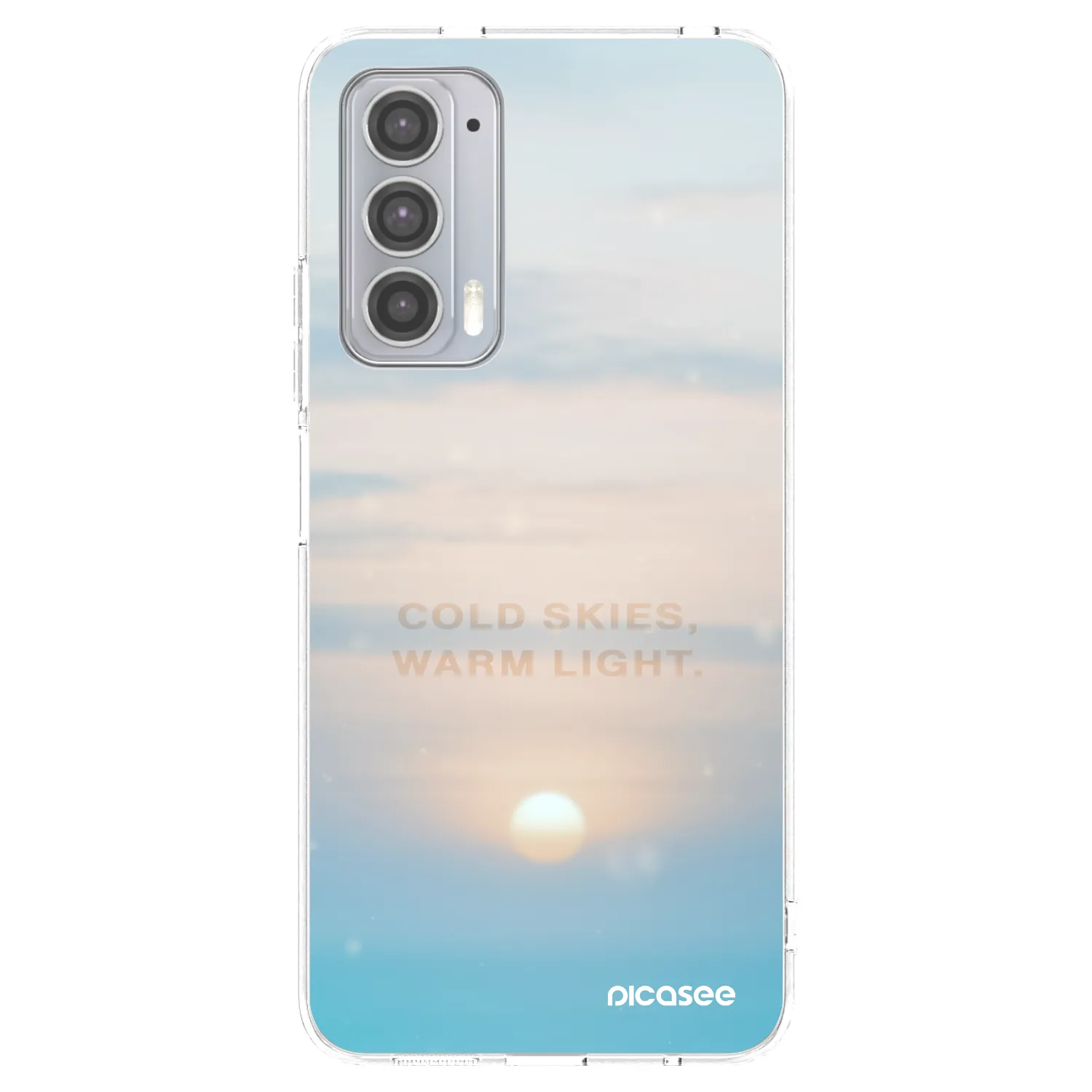 Picasee διαφανής θήκη σιλικόνης Motorola Edge 20 - COLD SKIES