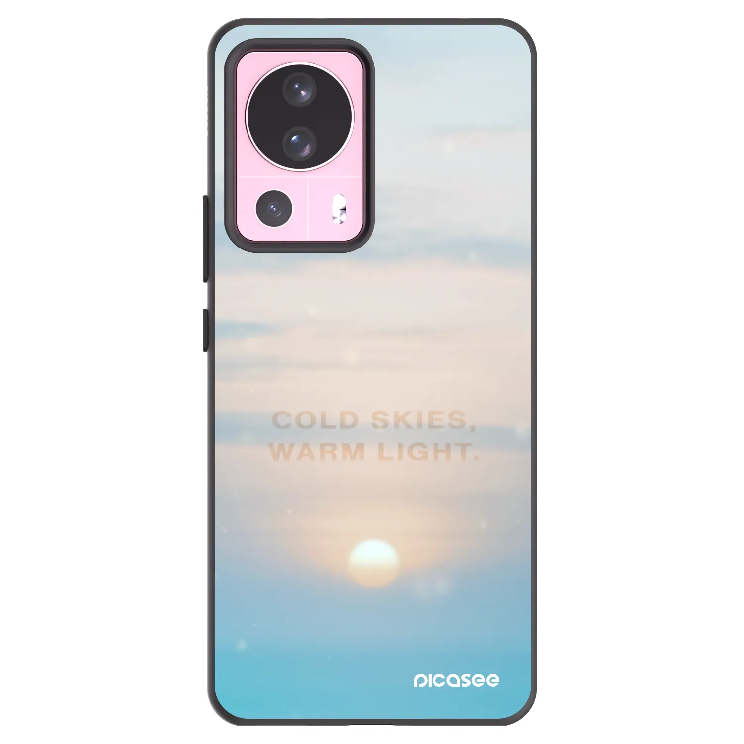 Picasee Μαύρη θήκη σιλικόνης για Xiaomi 13 Lite - COLD SKIES