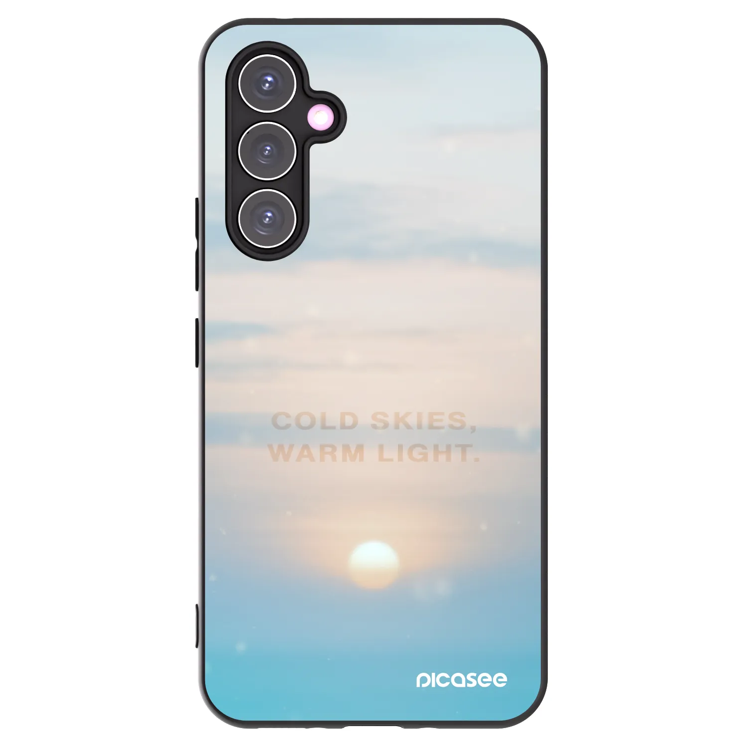 Picasee Μαύρη θήκη σιλικόνης για Samsung Galaxy A54 5G A546B - COLD SKIES