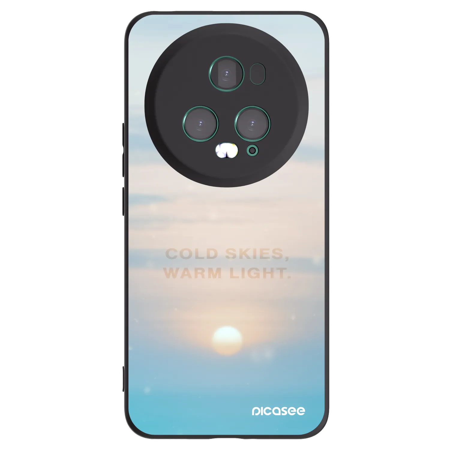 Picasee Μαύρη θήκη σιλικόνης για Honor Magic5 Pro - COLD SKIES