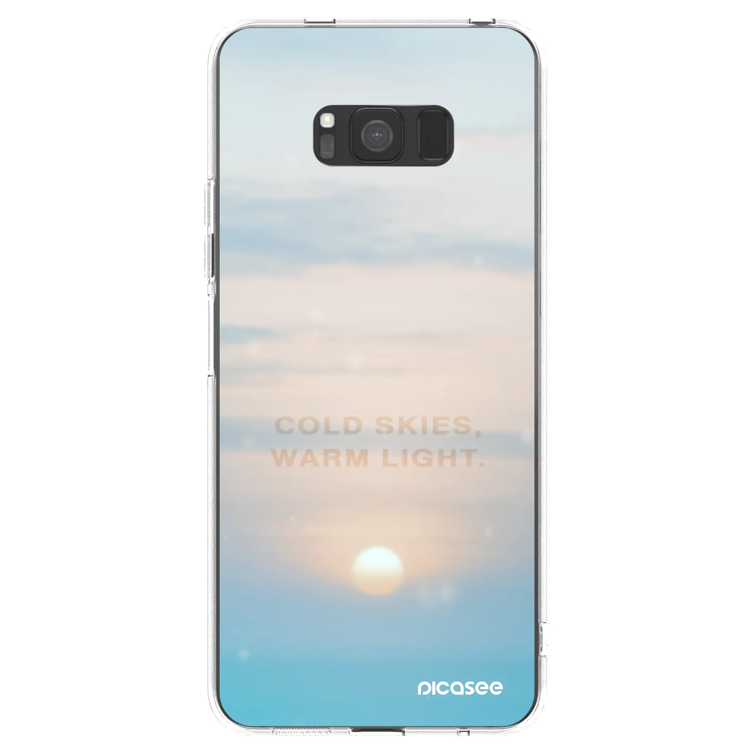 Picasee διαφανής θήκη σιλικόνης Samsung Galaxy S8 G950F - COLD SKIES