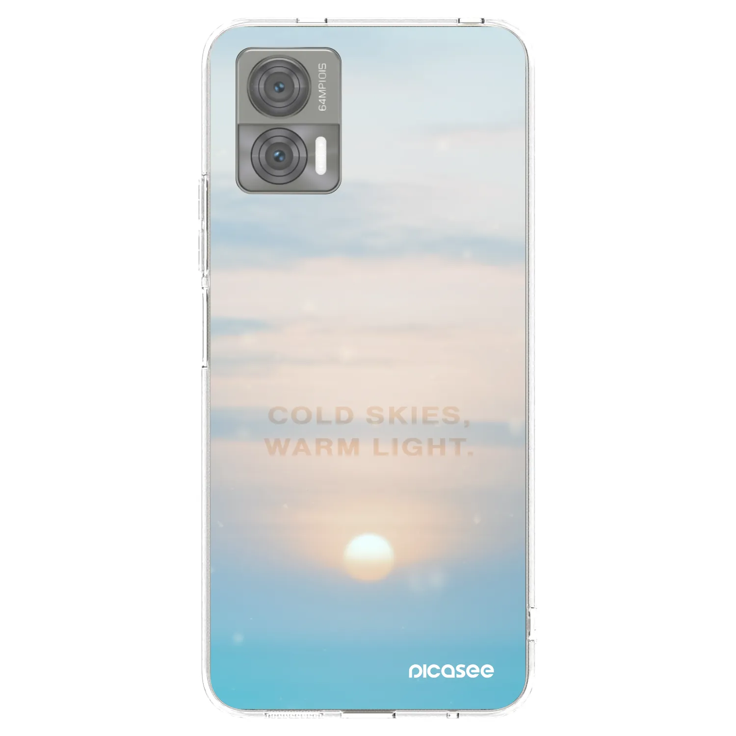 Picasee διαφανής θήκη σιλικόνης Motorola Edge 30 Neo - COLD SKIES