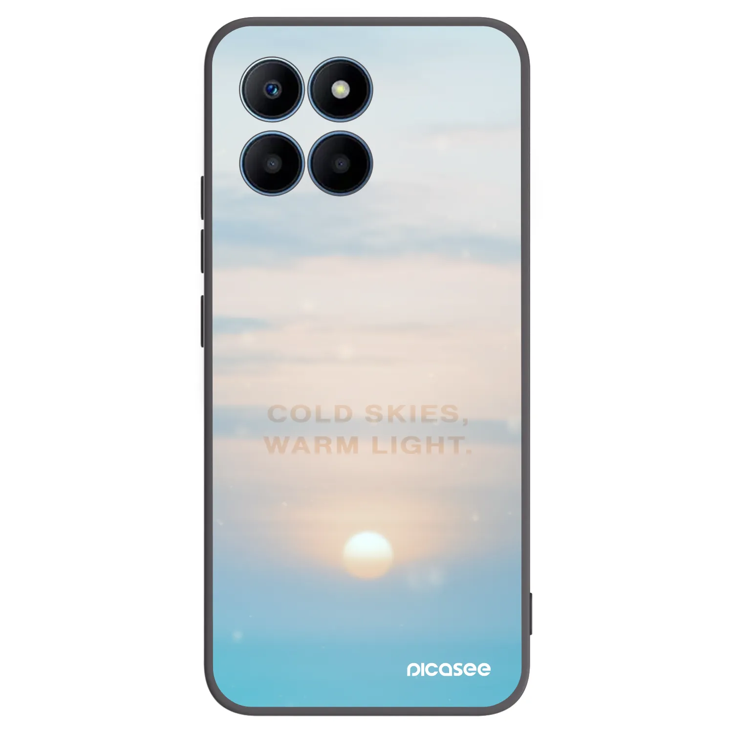 Picasee Μαύρη θήκη σιλικόνης για Honor 70 Lite - COLD SKIES