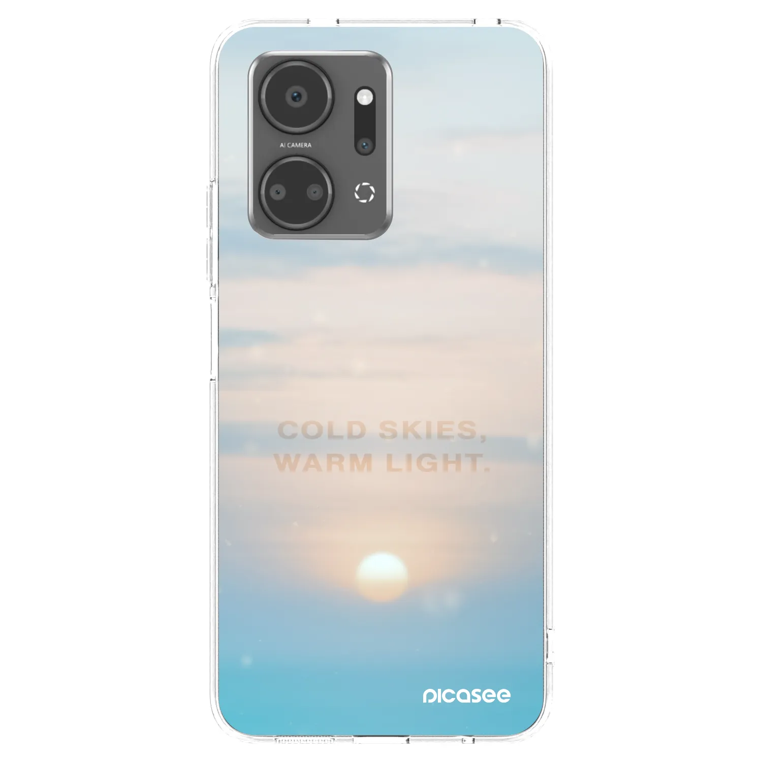 Picasee διαφανής θήκη σιλικόνης Honor X7a - COLD SKIES
