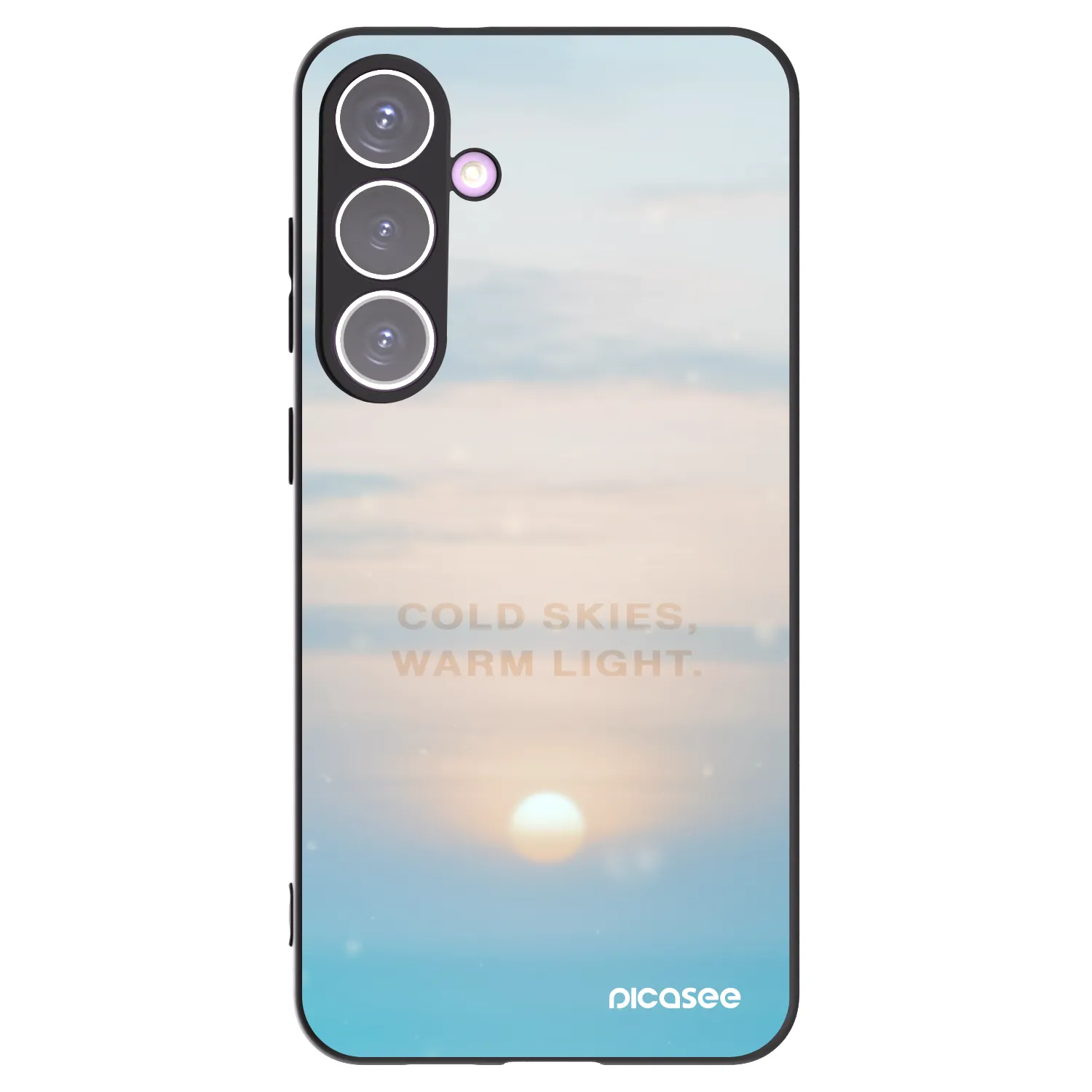 Picasee Μαύρη θήκη σιλικόνης για Samsung Galaxy S24+ S926B 5G - COLD SKIES