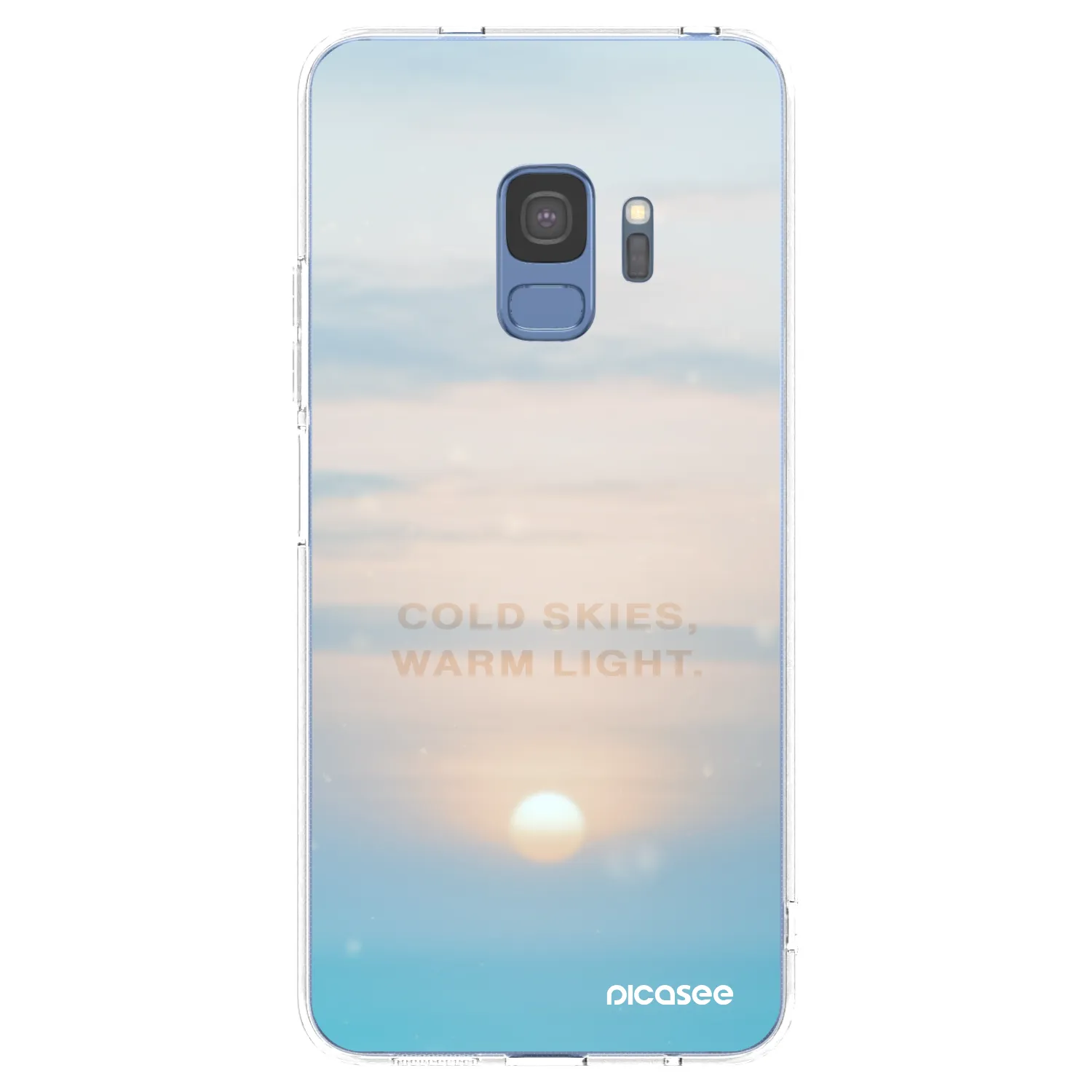 Picasee διαφανής θήκη σιλικόνης Samsung Galaxy S9 G960F - COLD SKIES