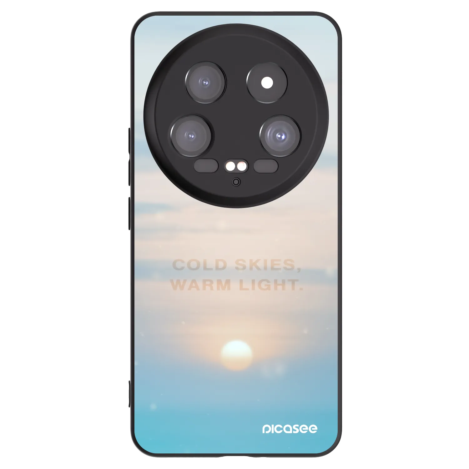 Picasee Μαύρη θήκη σιλικόνης για Xiaomi 14 Ultra - COLD SKIES