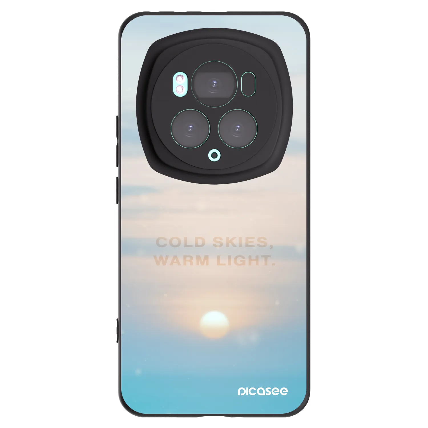 Picasee Μαύρη θήκη σιλικόνης για Honor Magic6 Pro - COLD SKIES