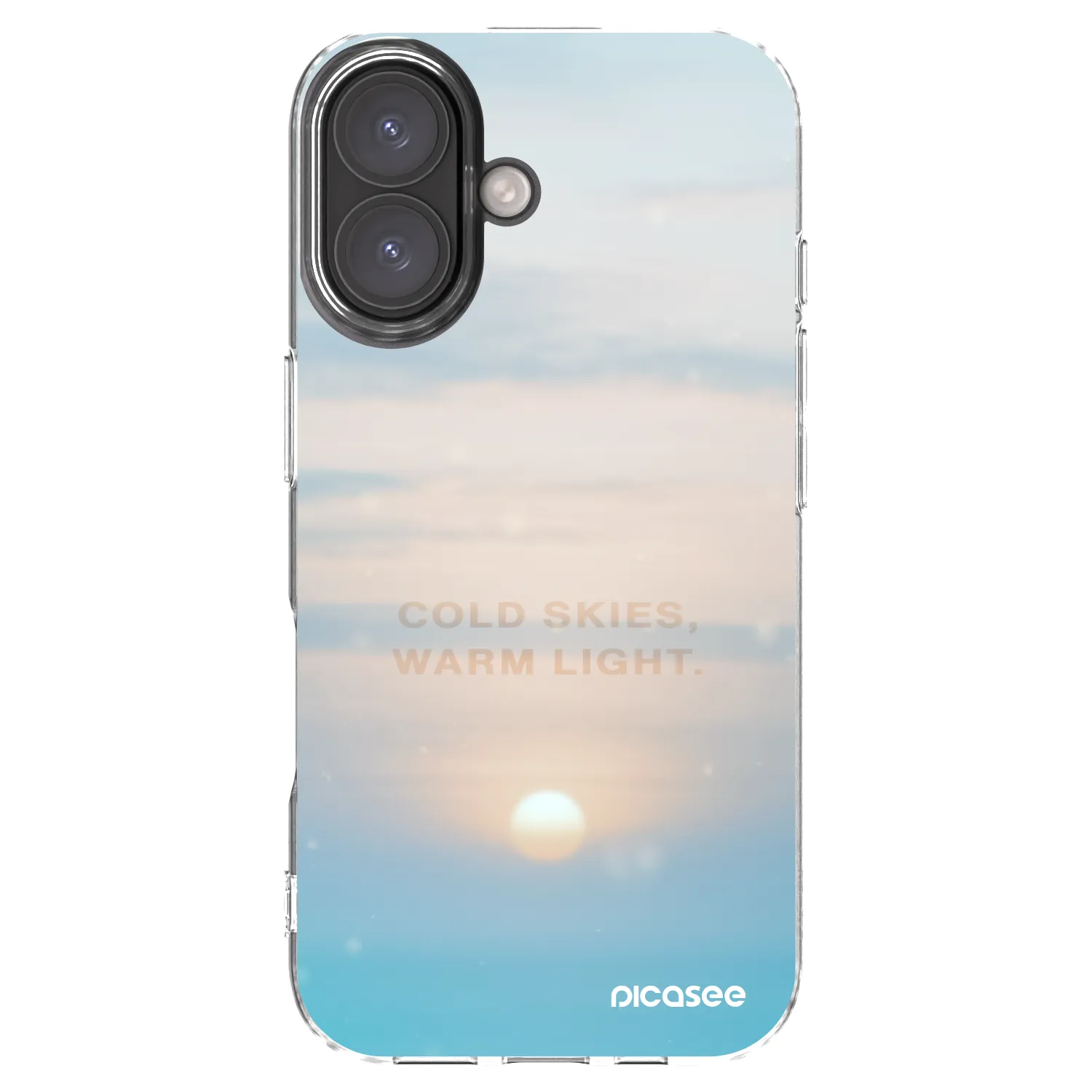Picasee διαφανής θήκη σιλικόνης Apple iPhone 16 - COLD SKIES