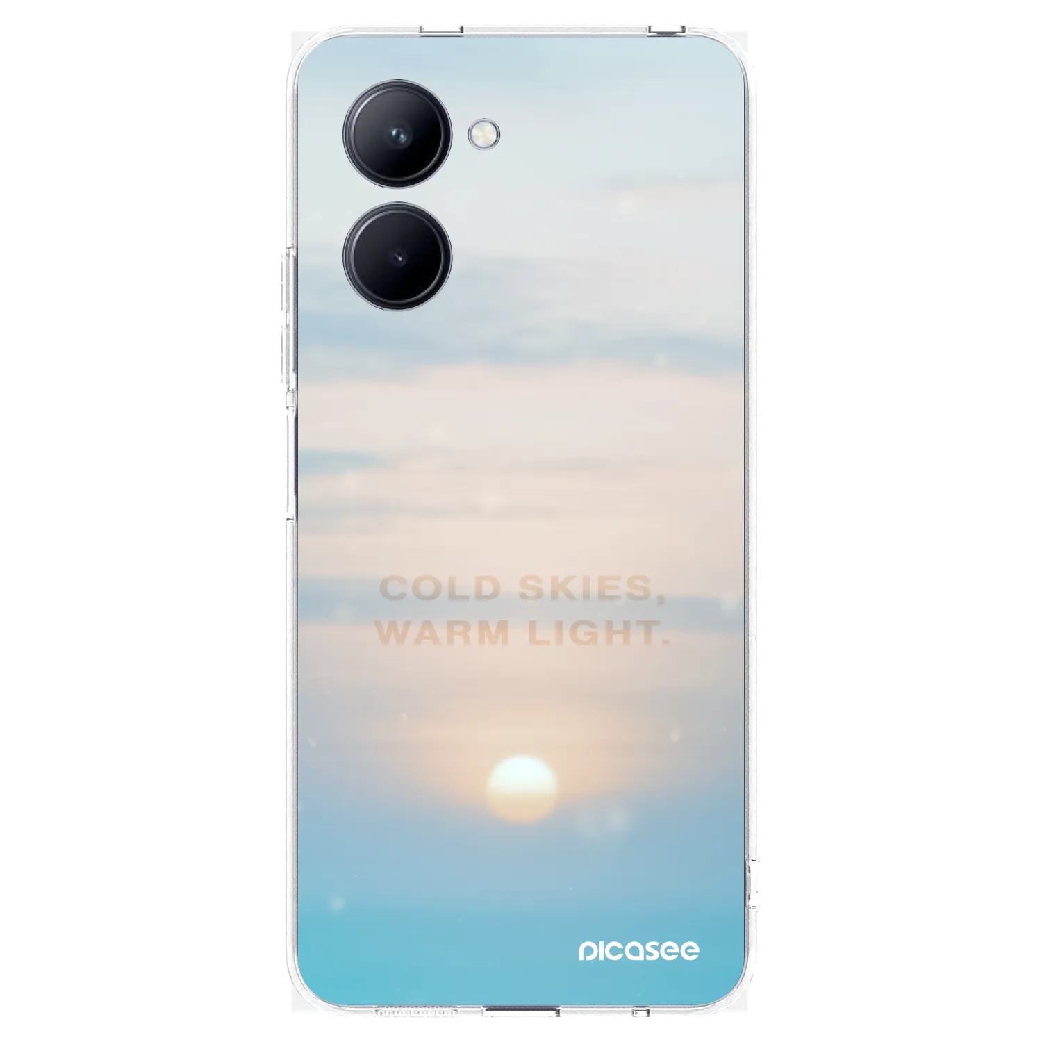 Picasee διαφανής θήκη σιλικόνης Realme C33 (2023) - COLD SKIES