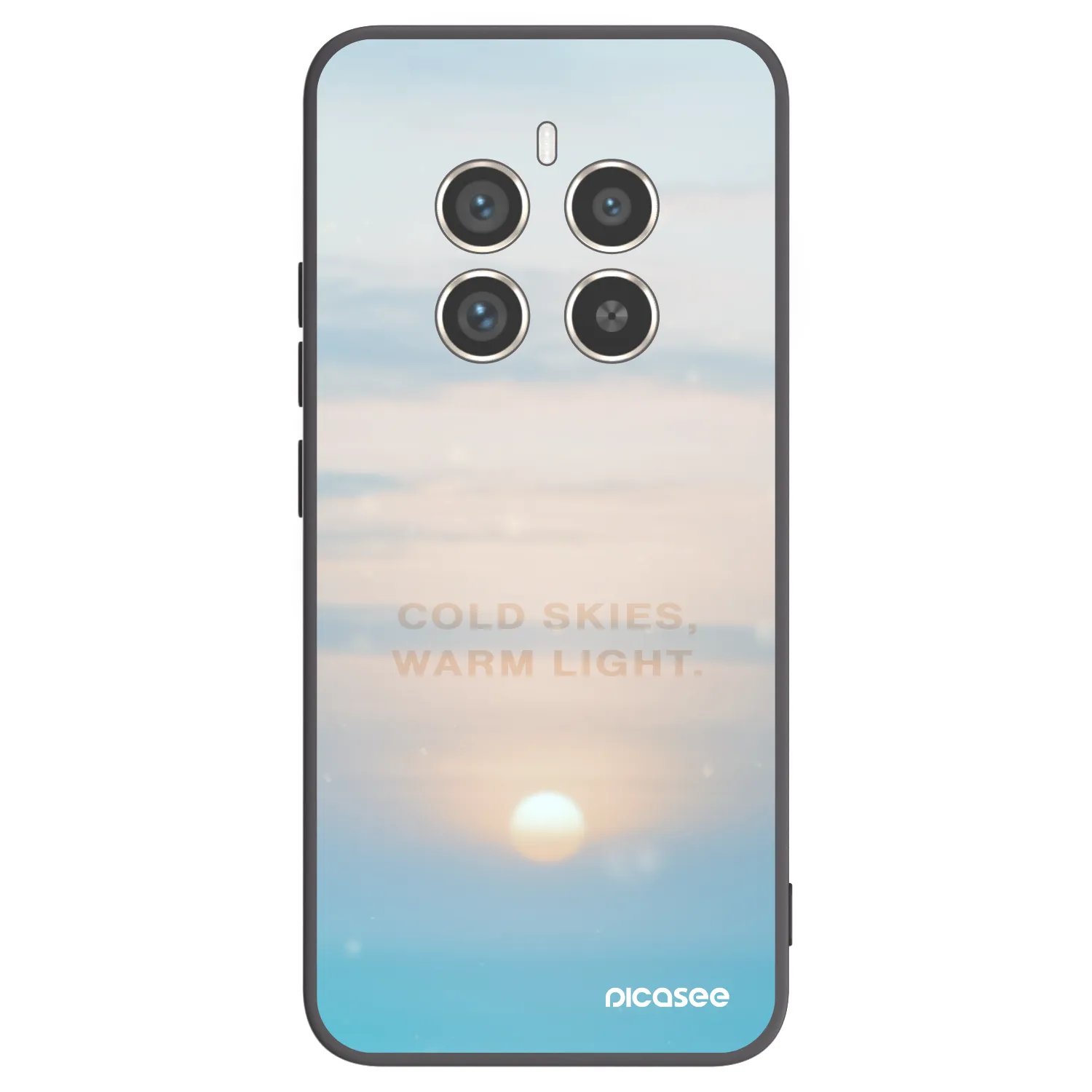 Picasee Μαύρη θήκη σιλικόνης για Realme 12 Pro 5G - COLD SKIES